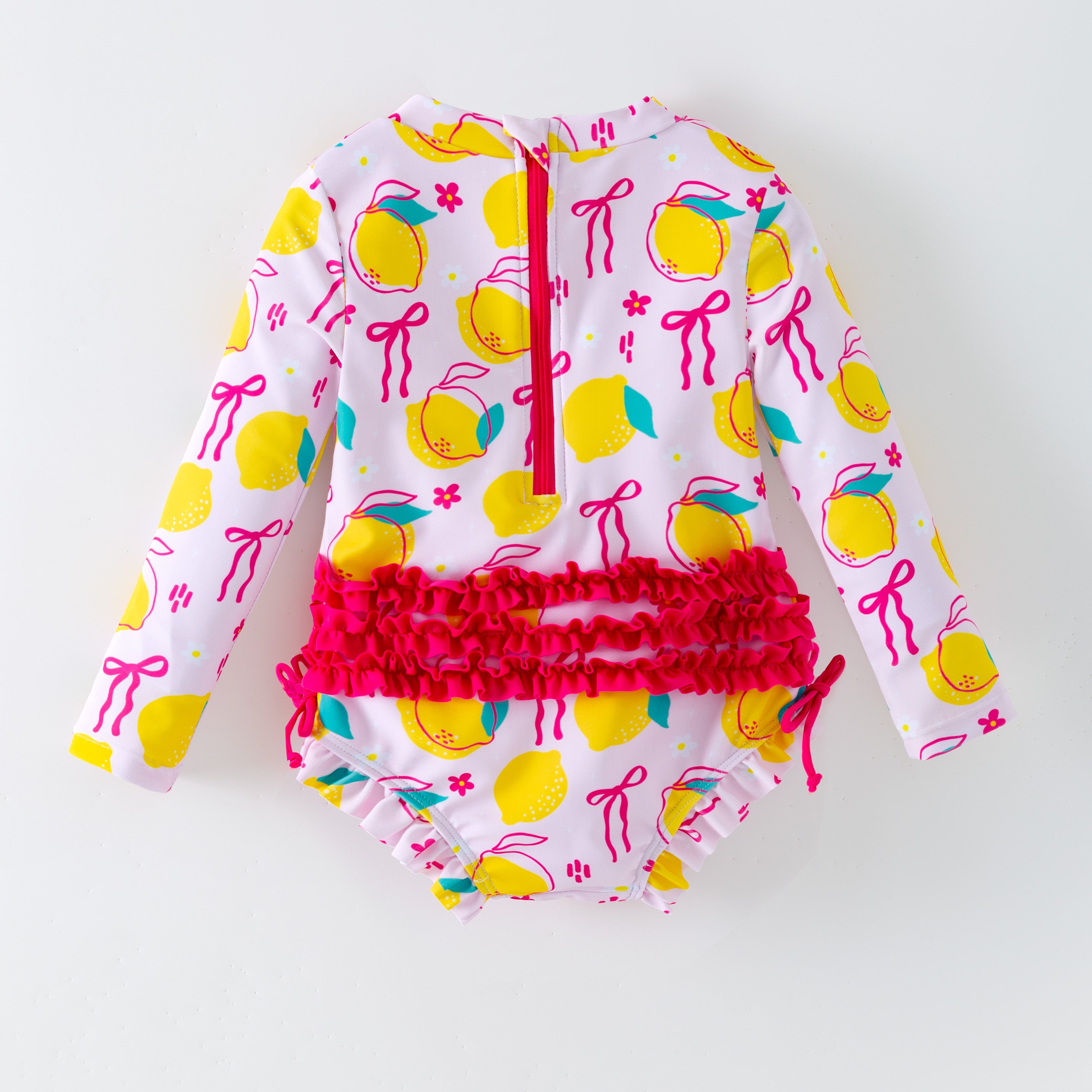 （In Stock）Girls Summer Lemon Print Swimsuit