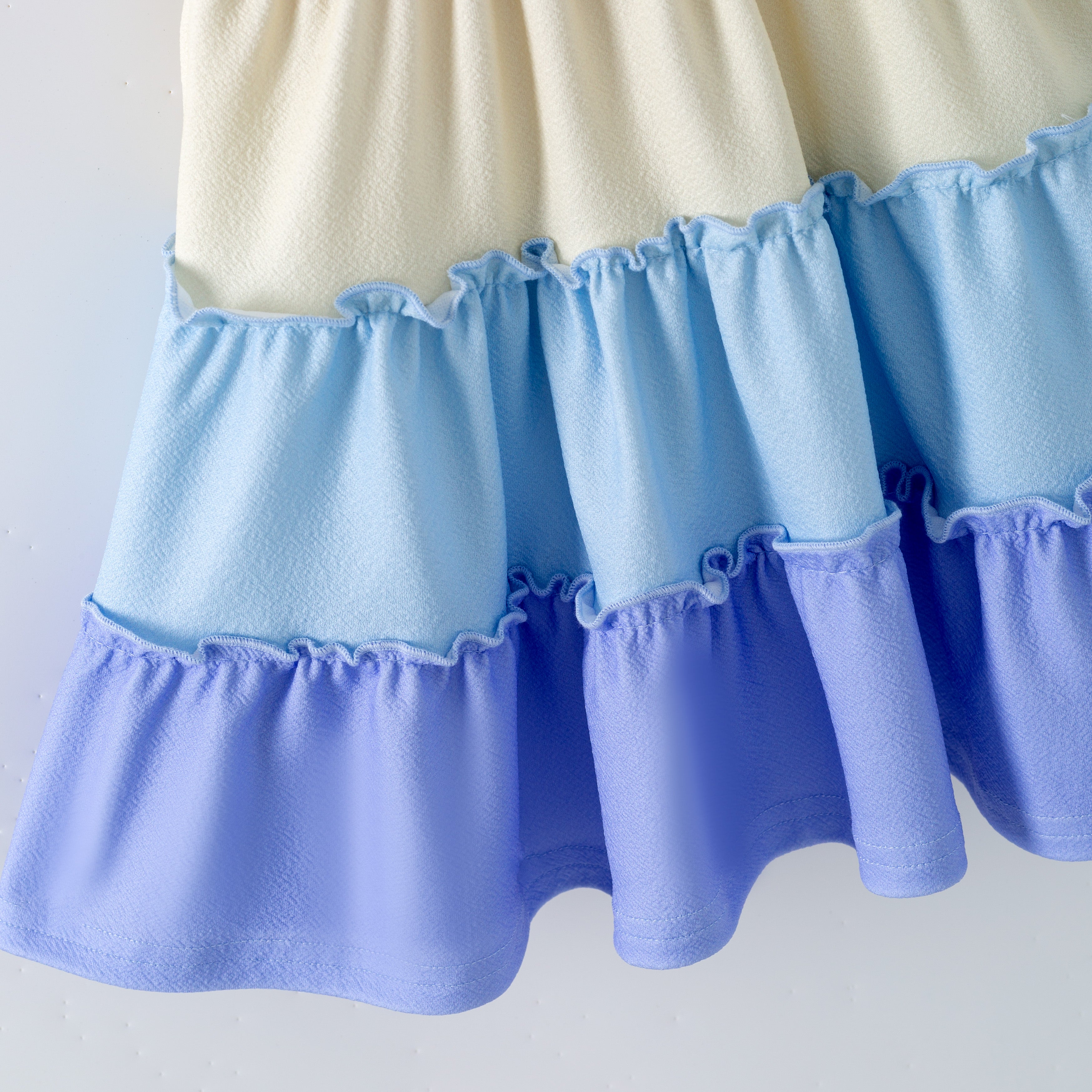 （In Stock）Girls Spring&Summer Color Matching Dress