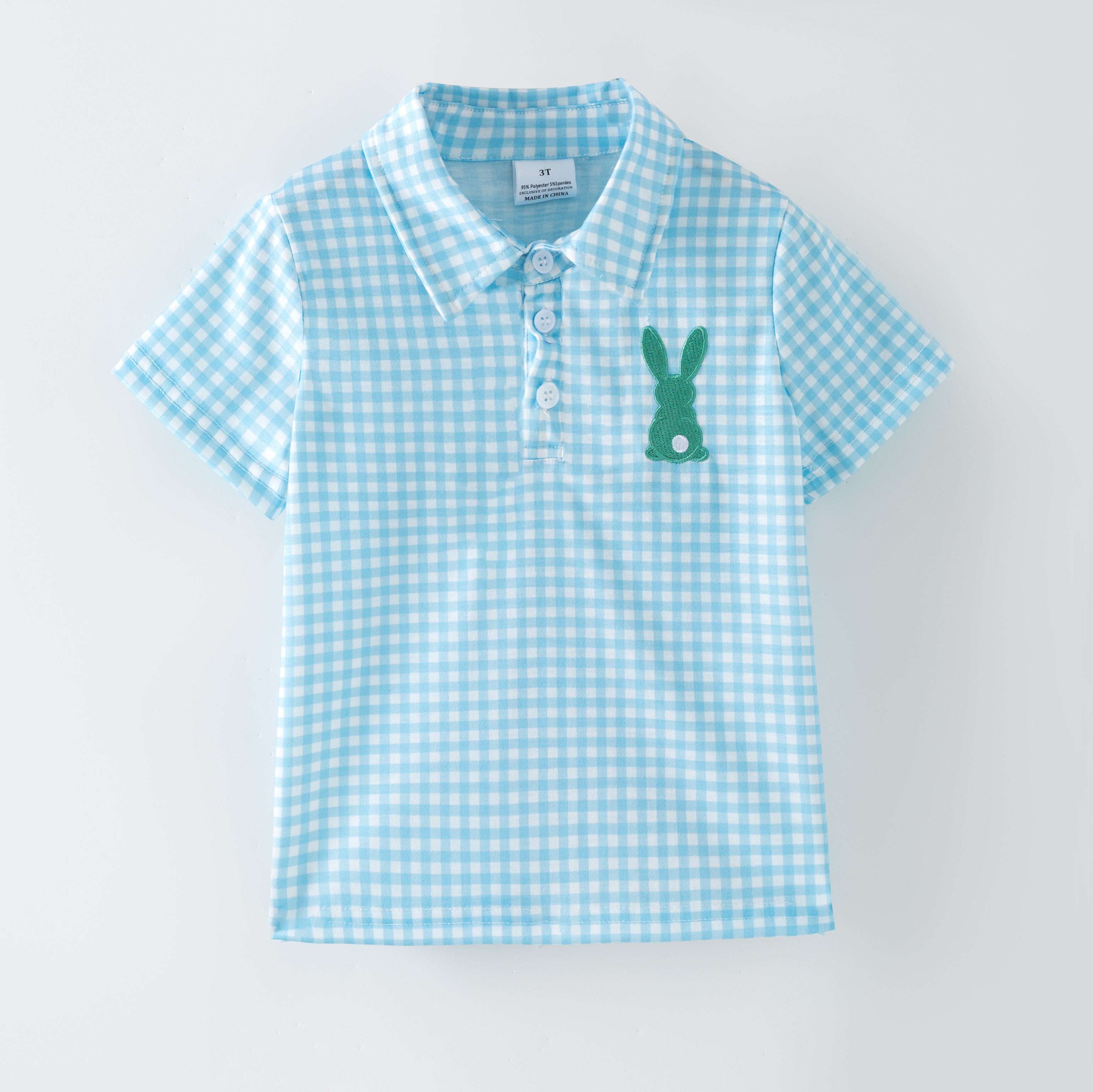 （In Stock）Siblings Easter Bunny Applique Dress,Top&Romper