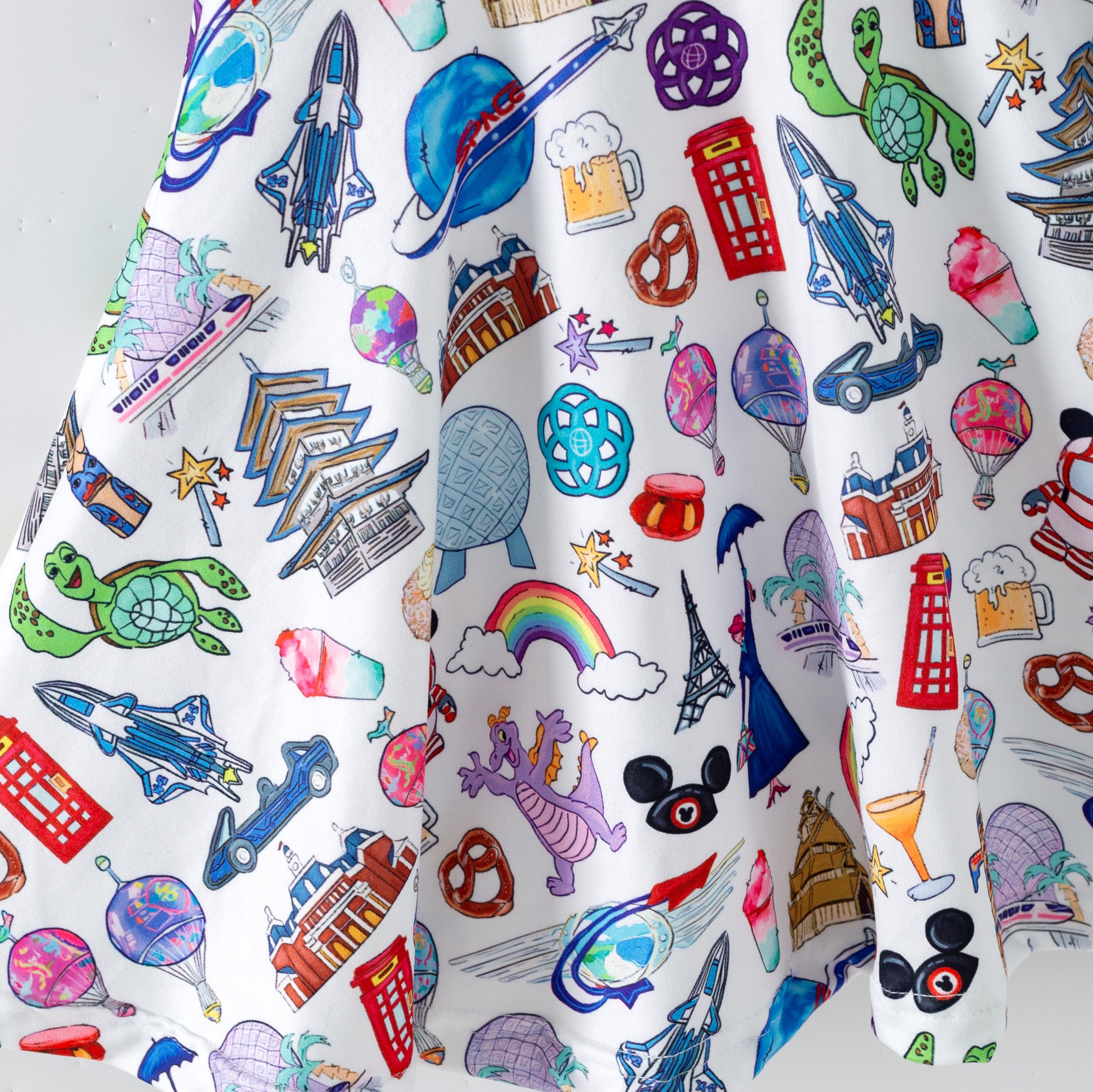 （Pre Order,Prepack Zone）Girls Spring&Summer Cartoon Print Dress（Mix Size）