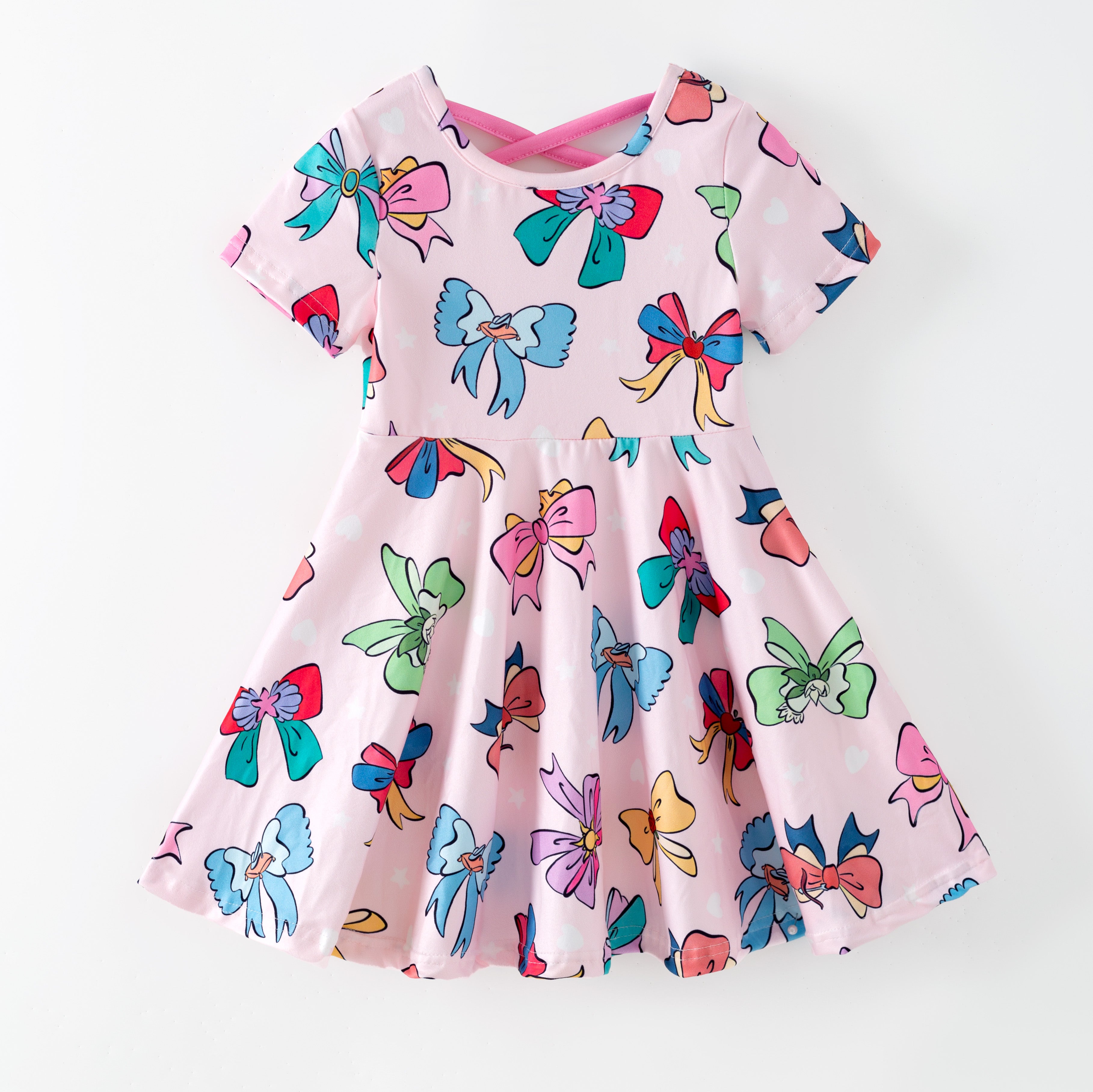 （Pre Order,Prepack Zone）Girls Spring&Summer Cartoon Print Dress（Mix Size）