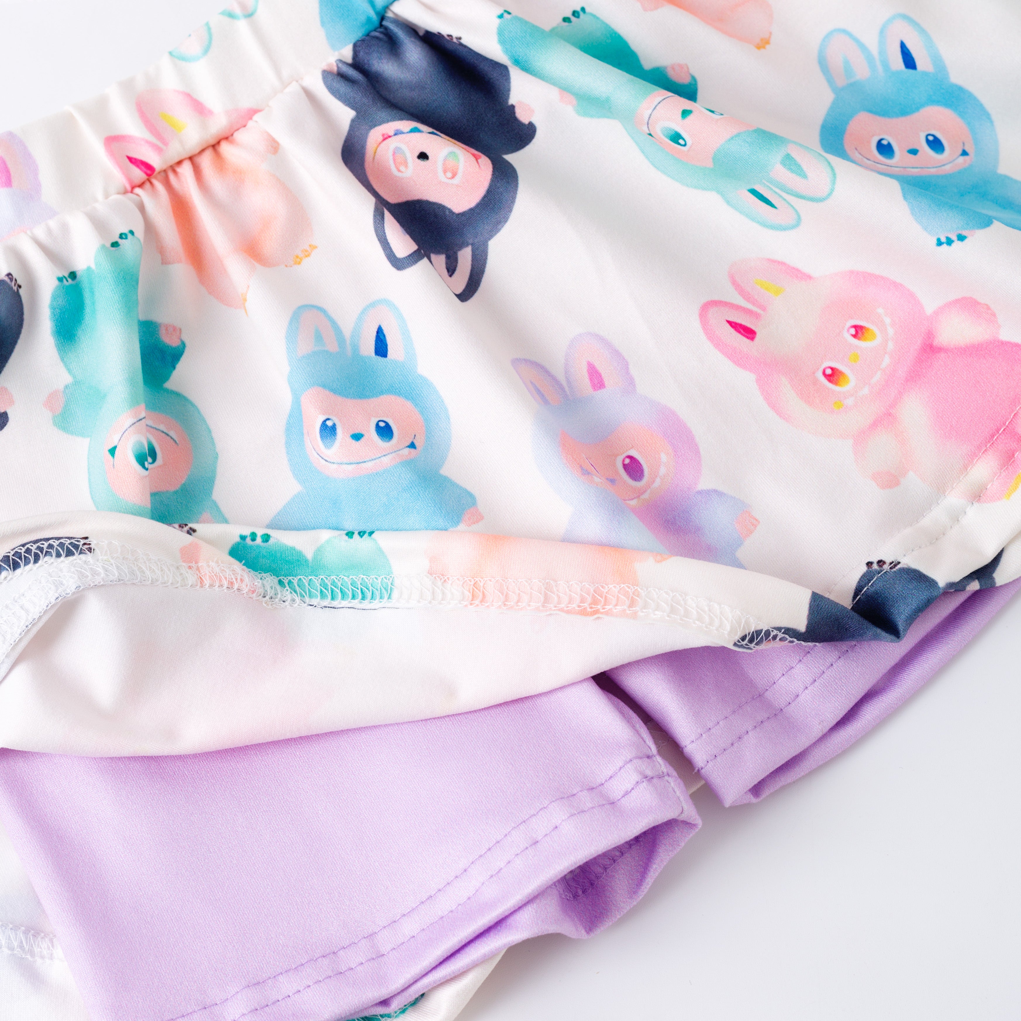 （Pre Order）Girls Summer Cartoon Print Dress&Set