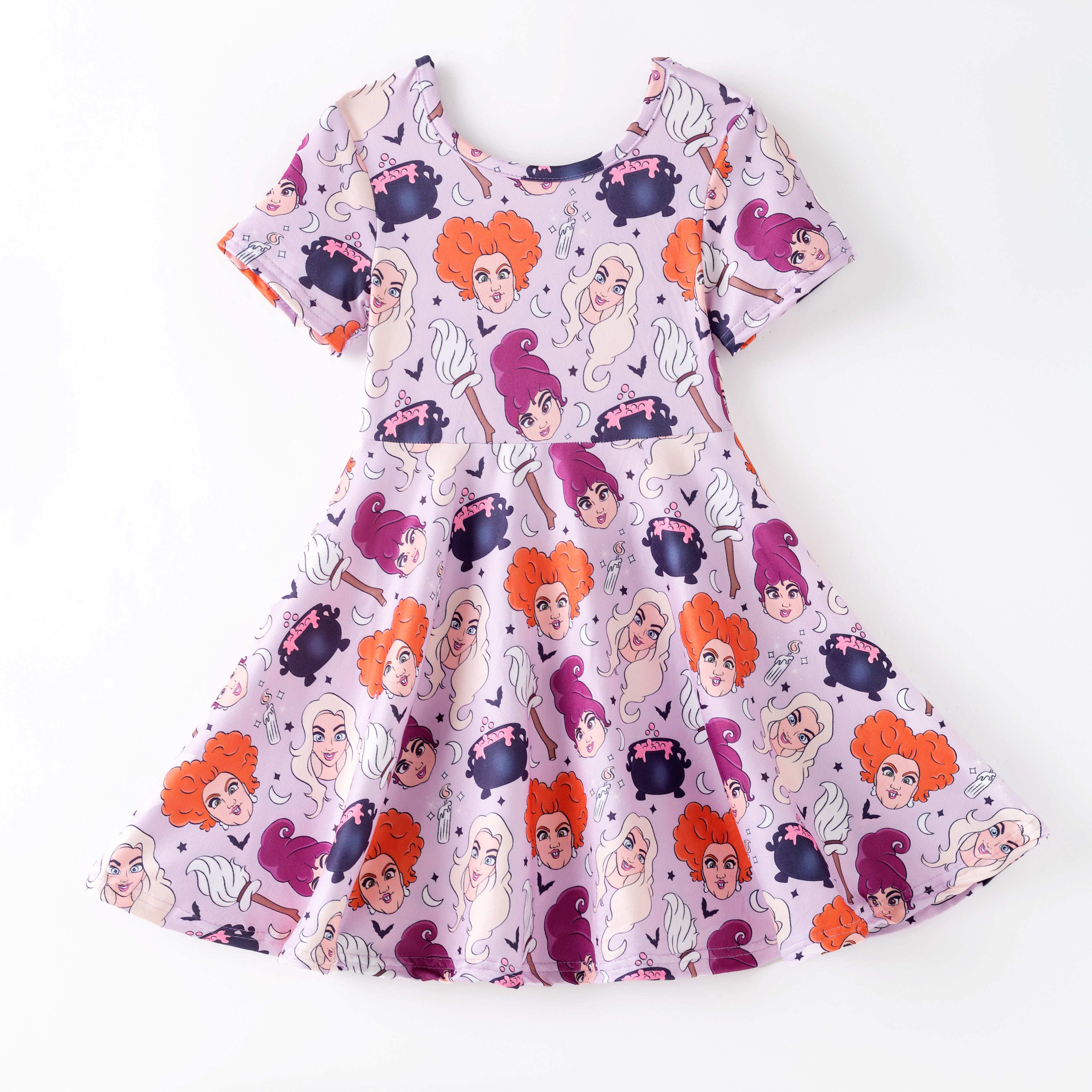 （Pre Order）Family Halloween Cartoon Print Dress＆Top