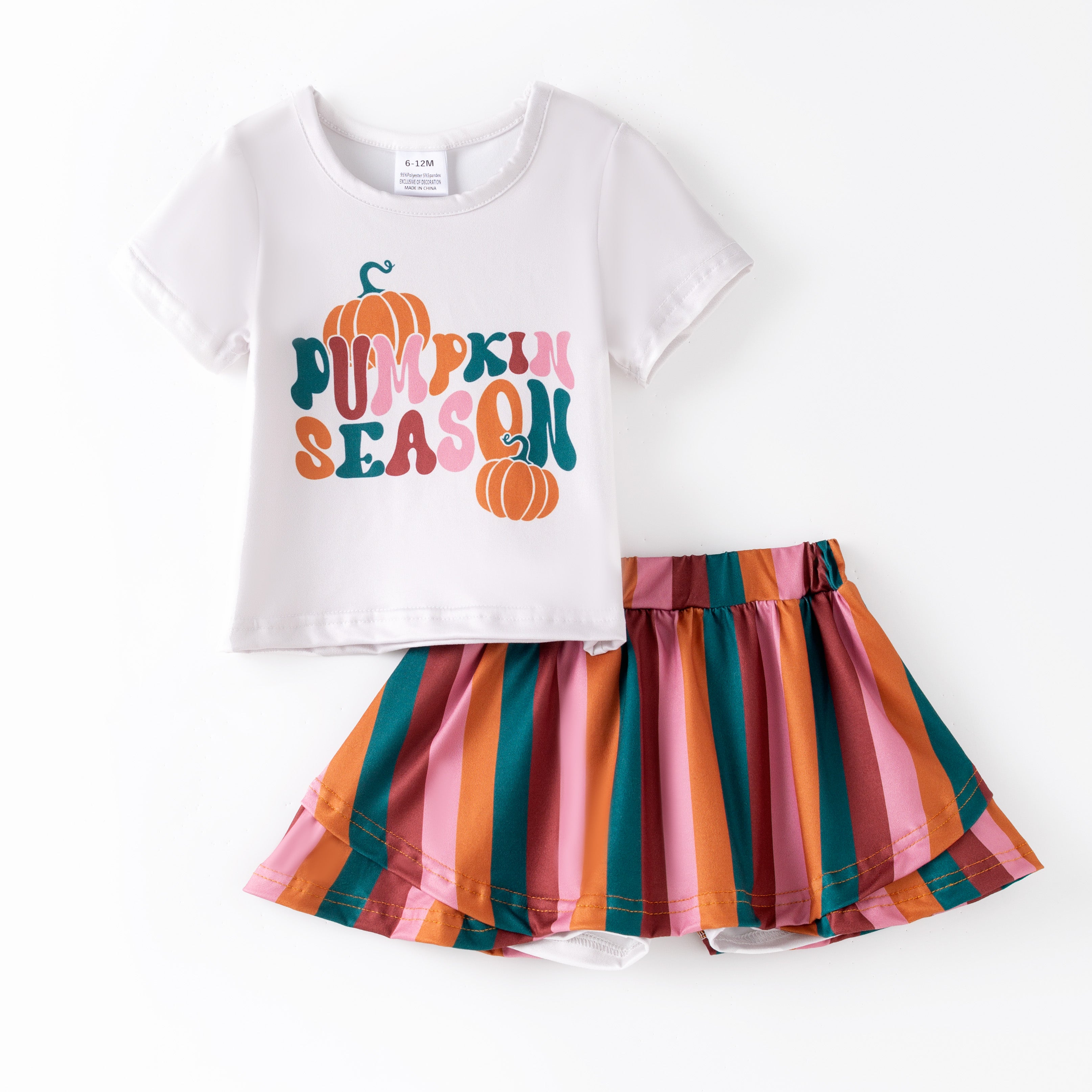 （Pre Order）Family Halloween＆Thanksgiving Pumpkin Season Print Outfit Set
