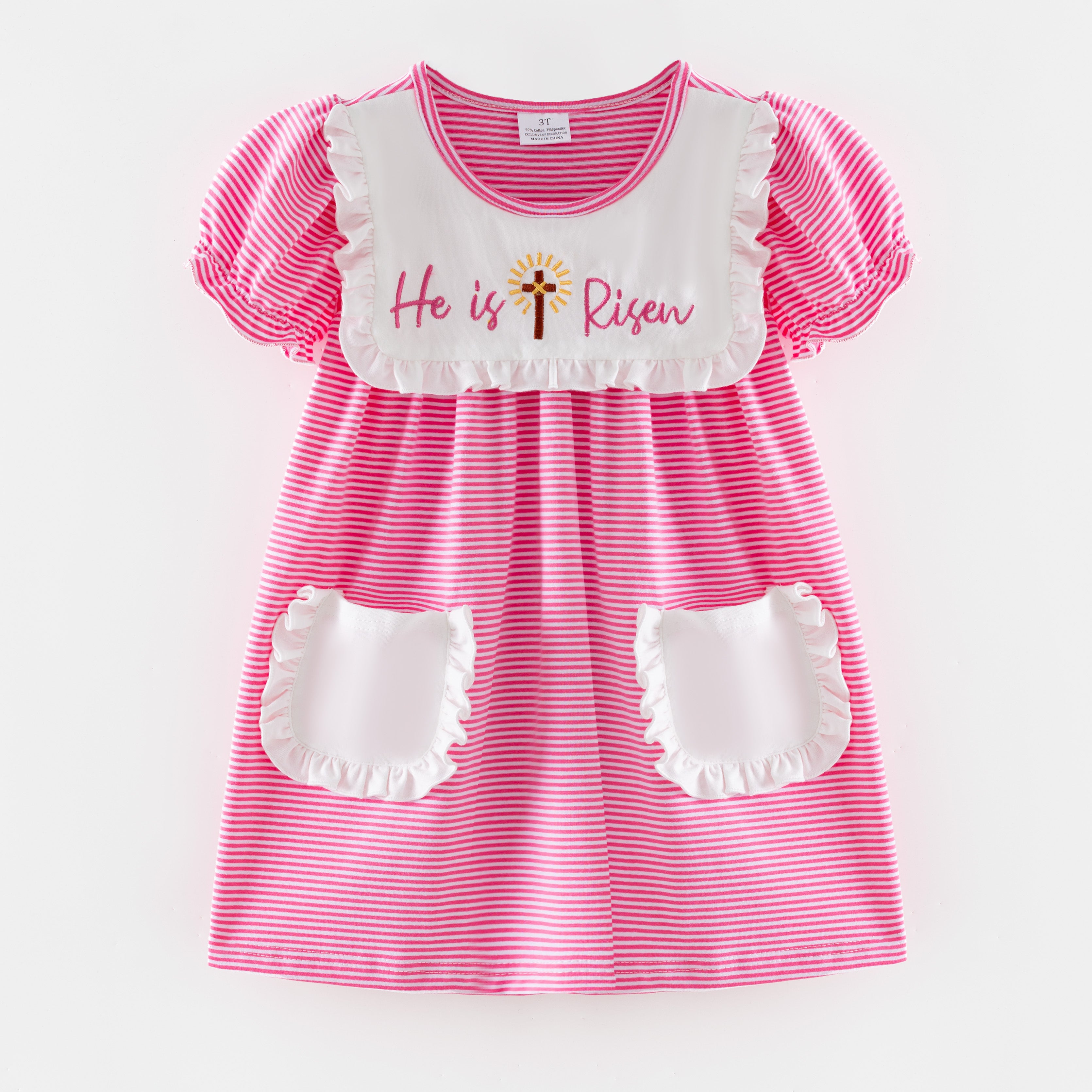 （In Stock）Siblings Easter Embroidery Dress,Set&Romper