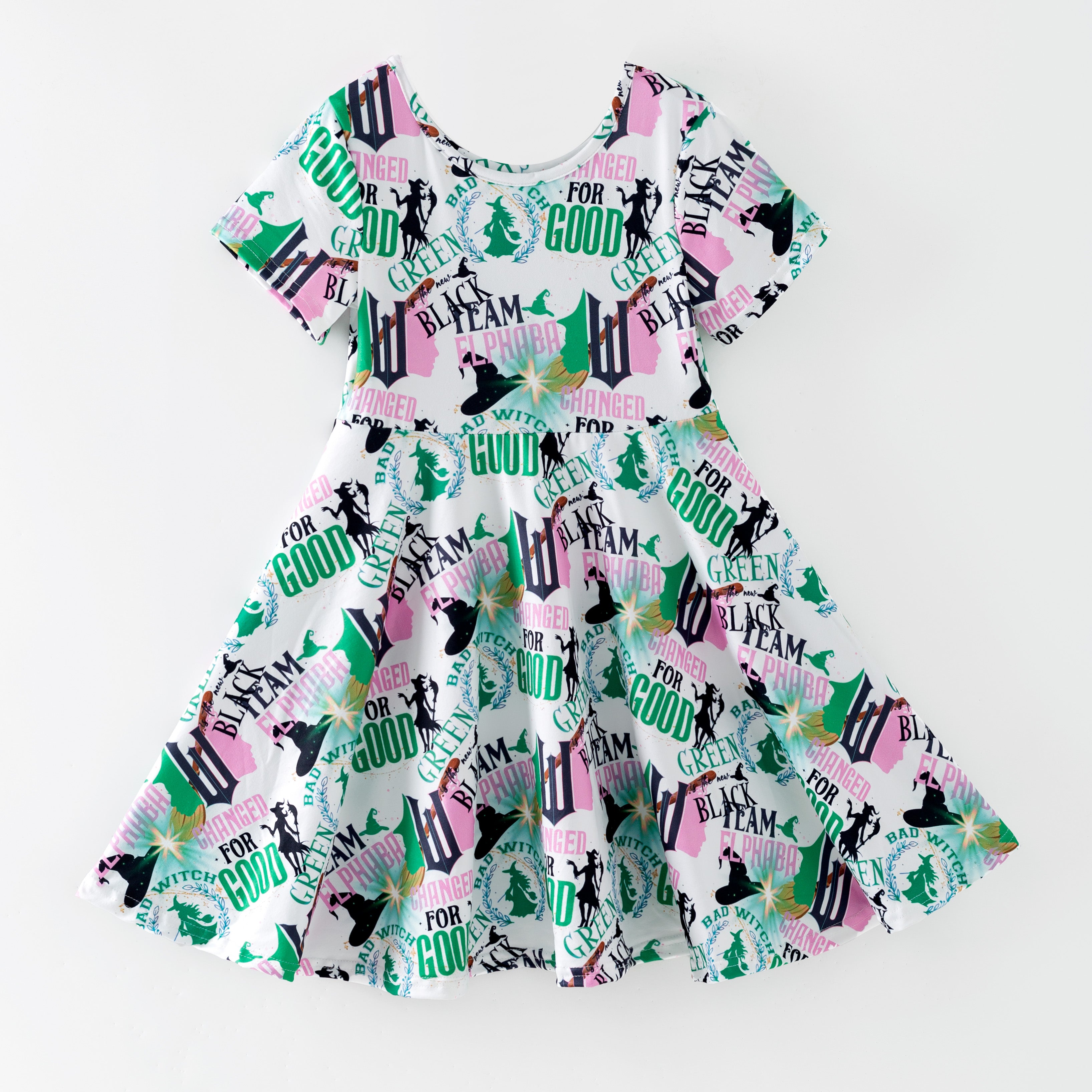 （Pre Order,Prepack Zone）Girls Witch Print Dress（Mix Size）