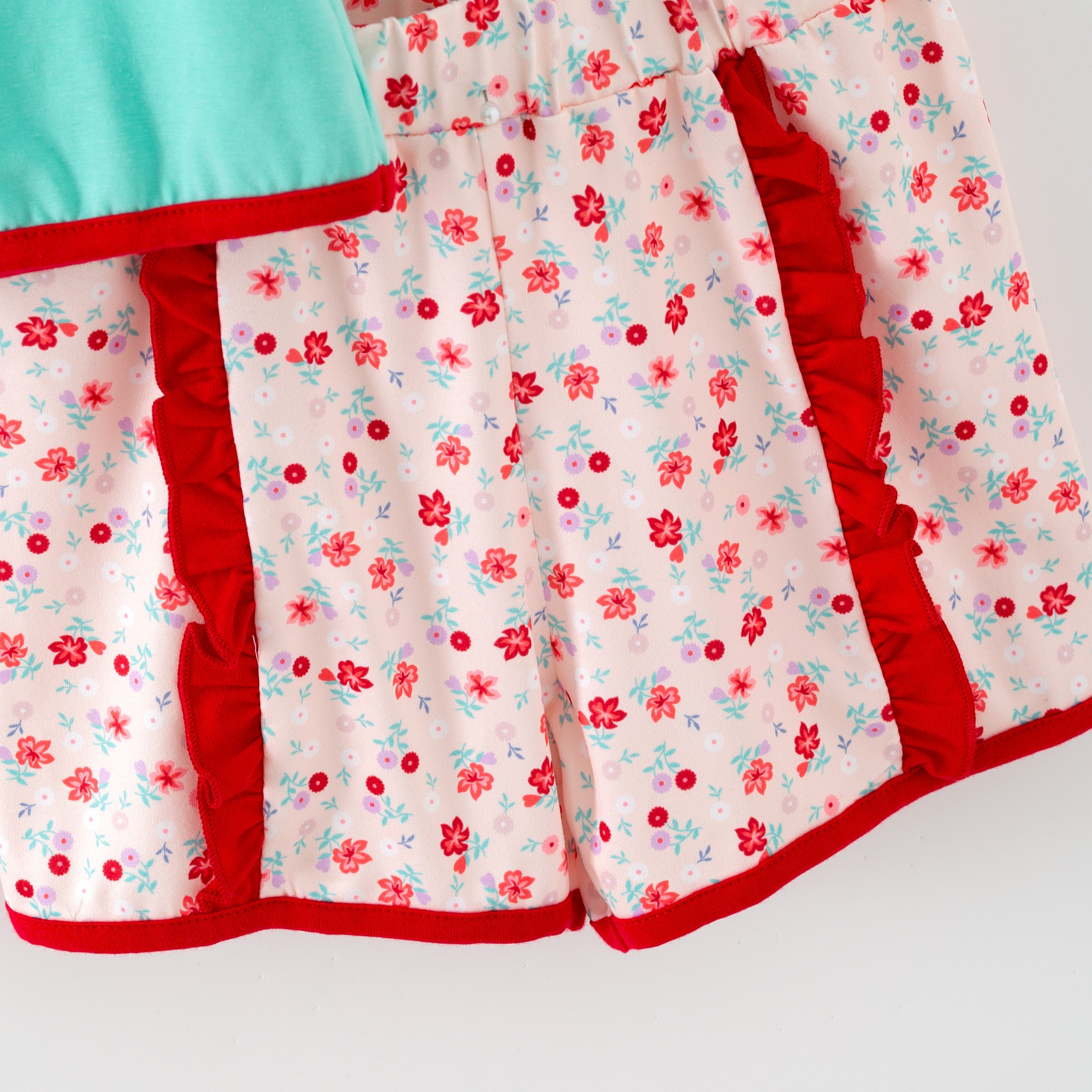 （In Stock）Siblings Spring&Summer Baseball Applique Shorts Set&Romper