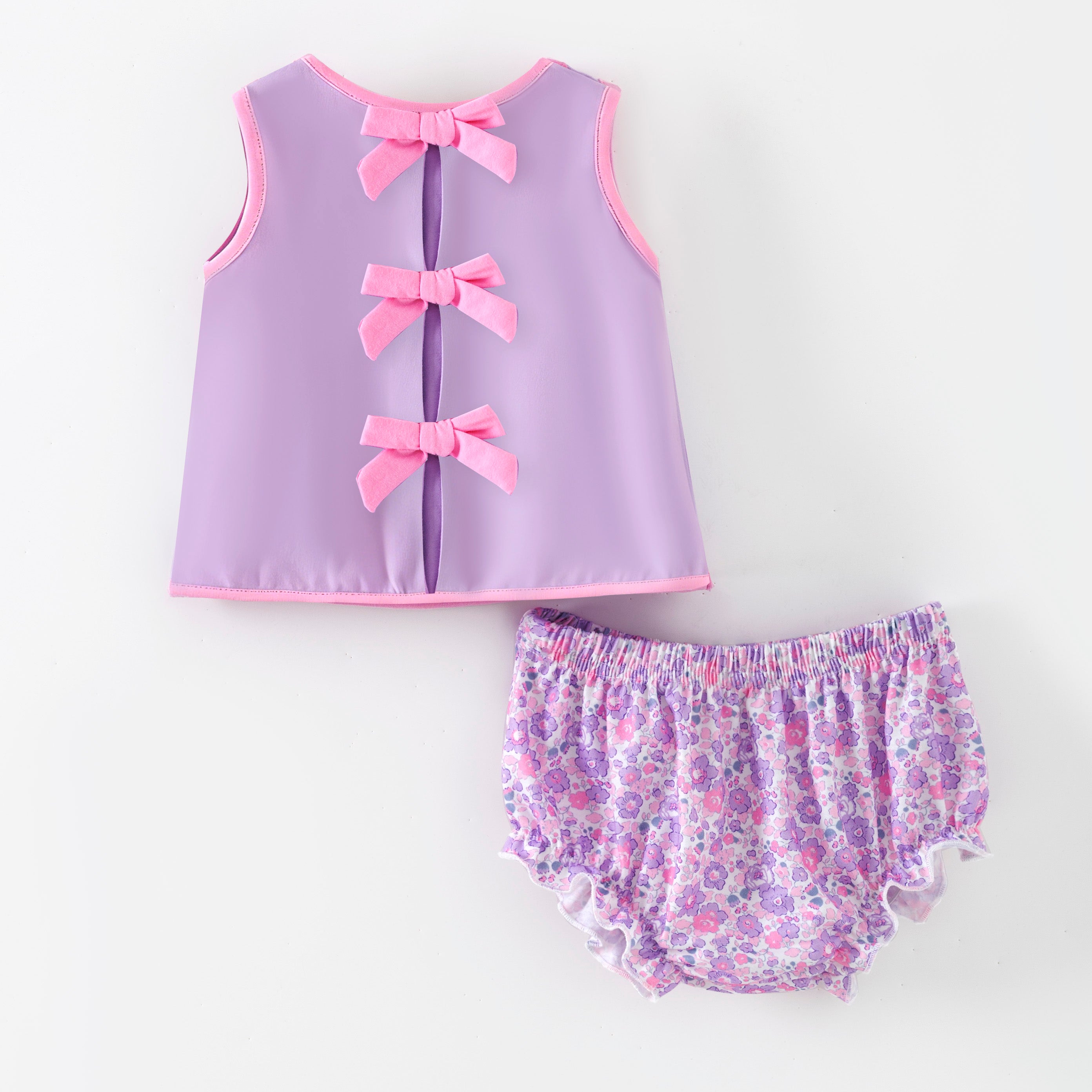 （In Stock）Sisters Spring&Summer Popsicle Applique Shorts Set&Romper