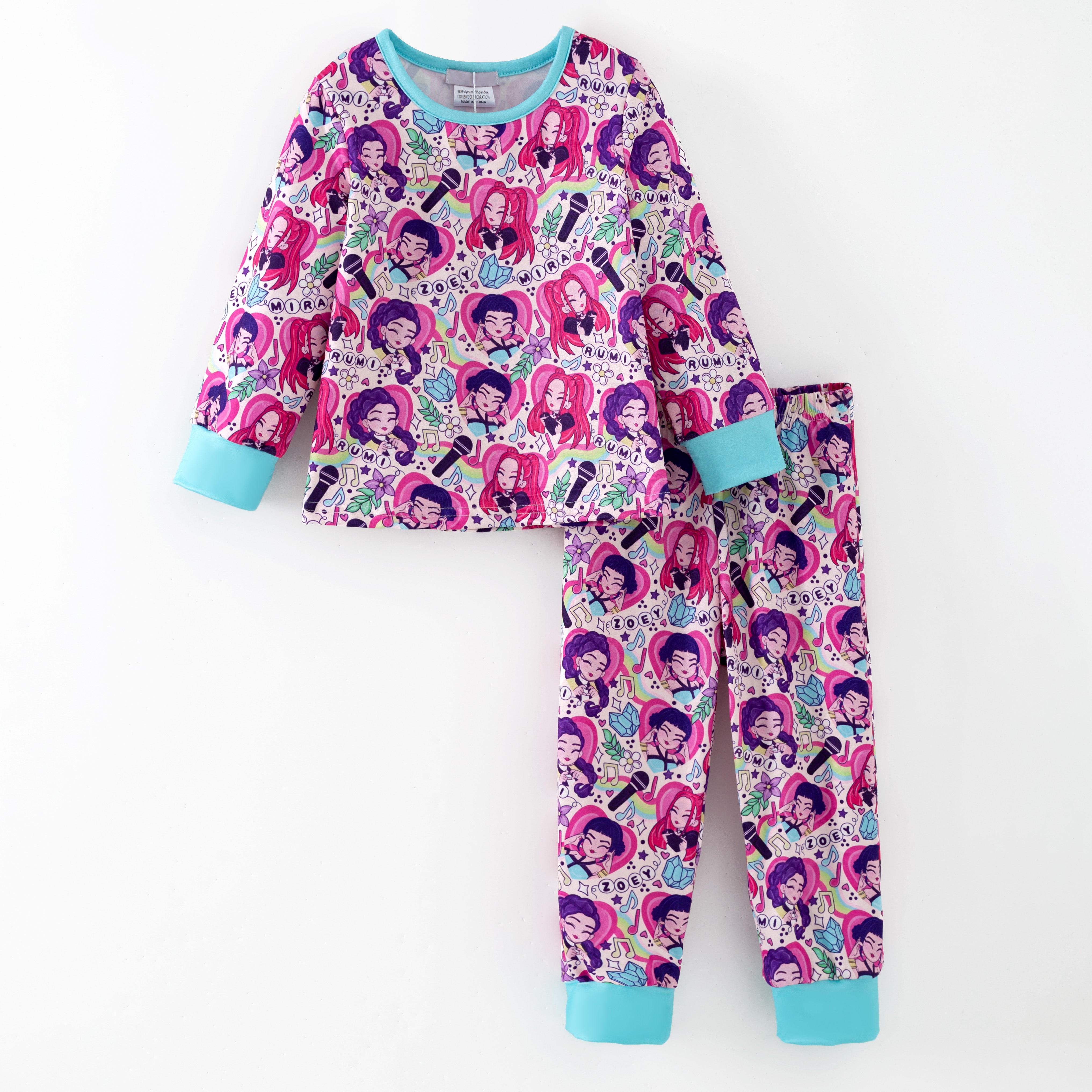 （Pre Order,Prepack Zone）Girls Movie Character Print Pajamas（Mix Size）