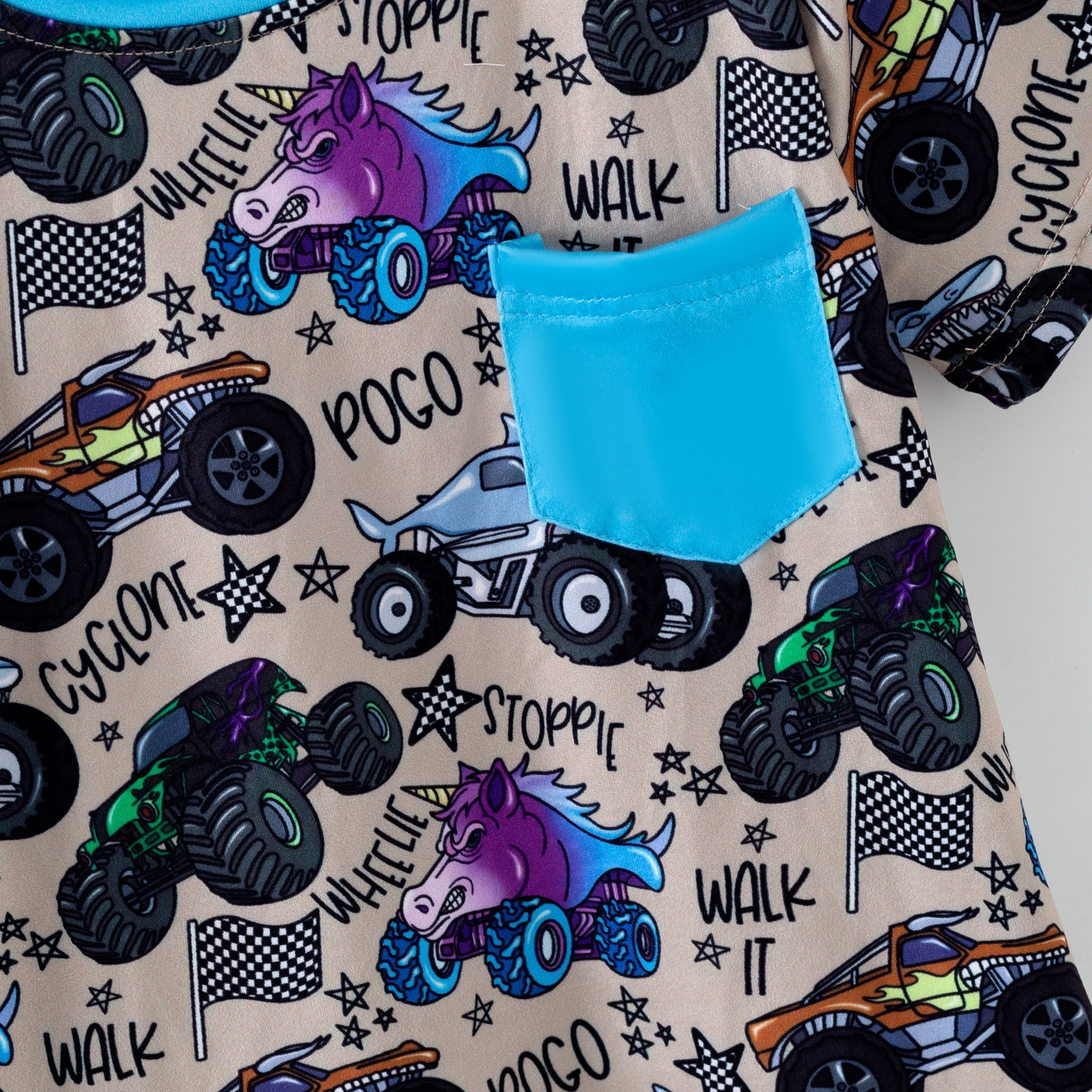 （Pre Order,Prepack Zone）Boys Spring&Summer Truck Print Hoodie（Mix Size）