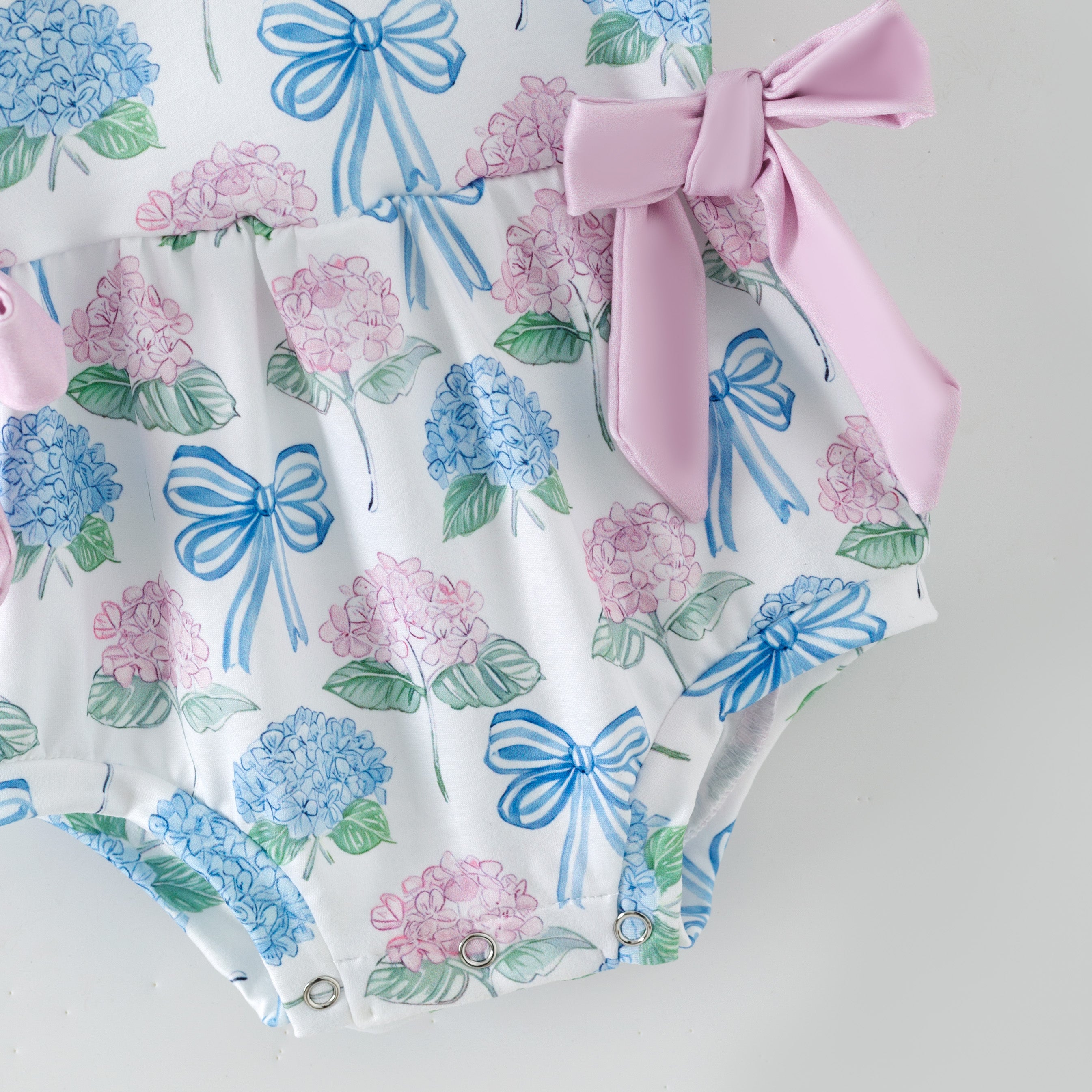 （Pre Order,Prepack Zone）Toddler Girls Bow Print Romper