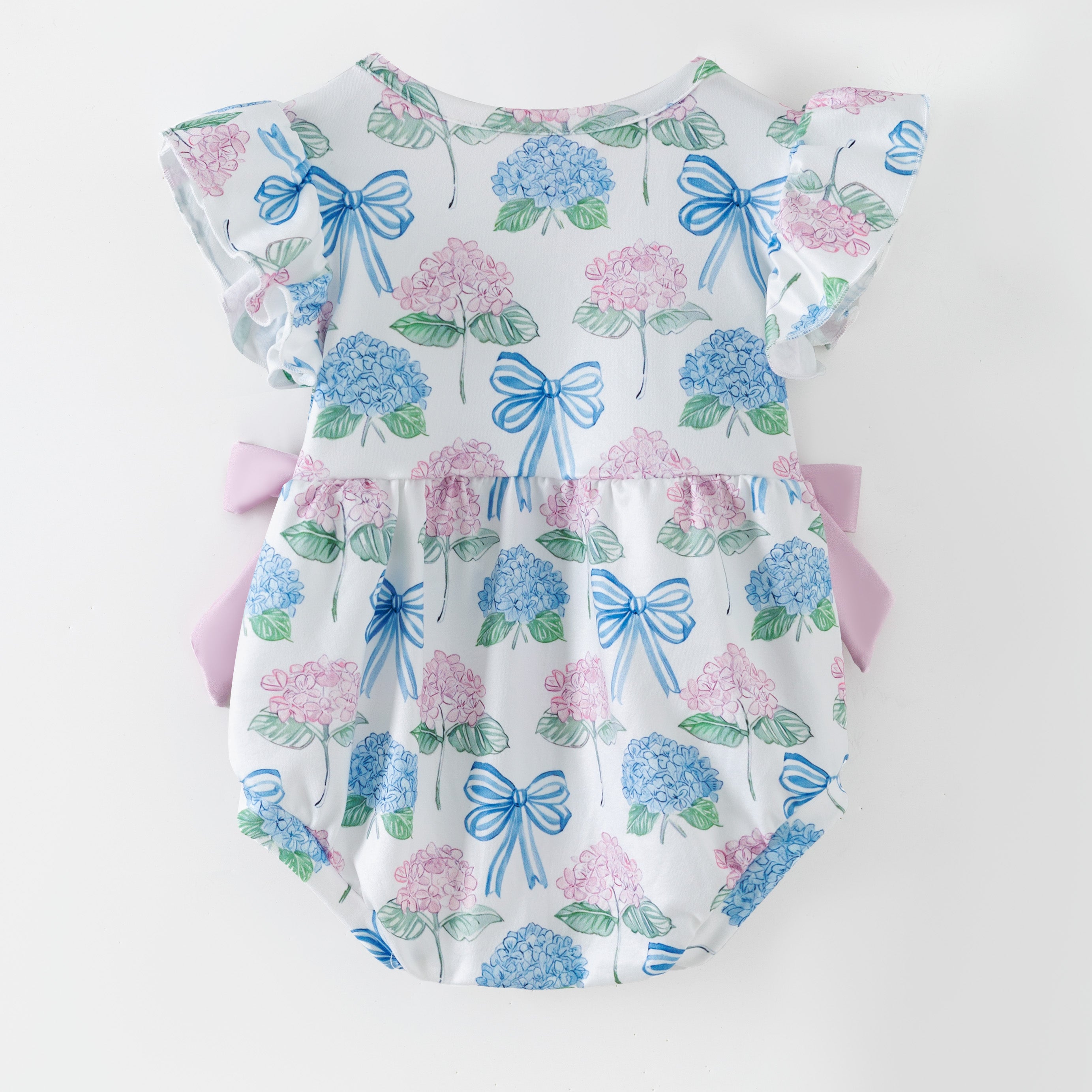 （Pre Order,Prepack Zone）Toddler Girls Bow Print Romper