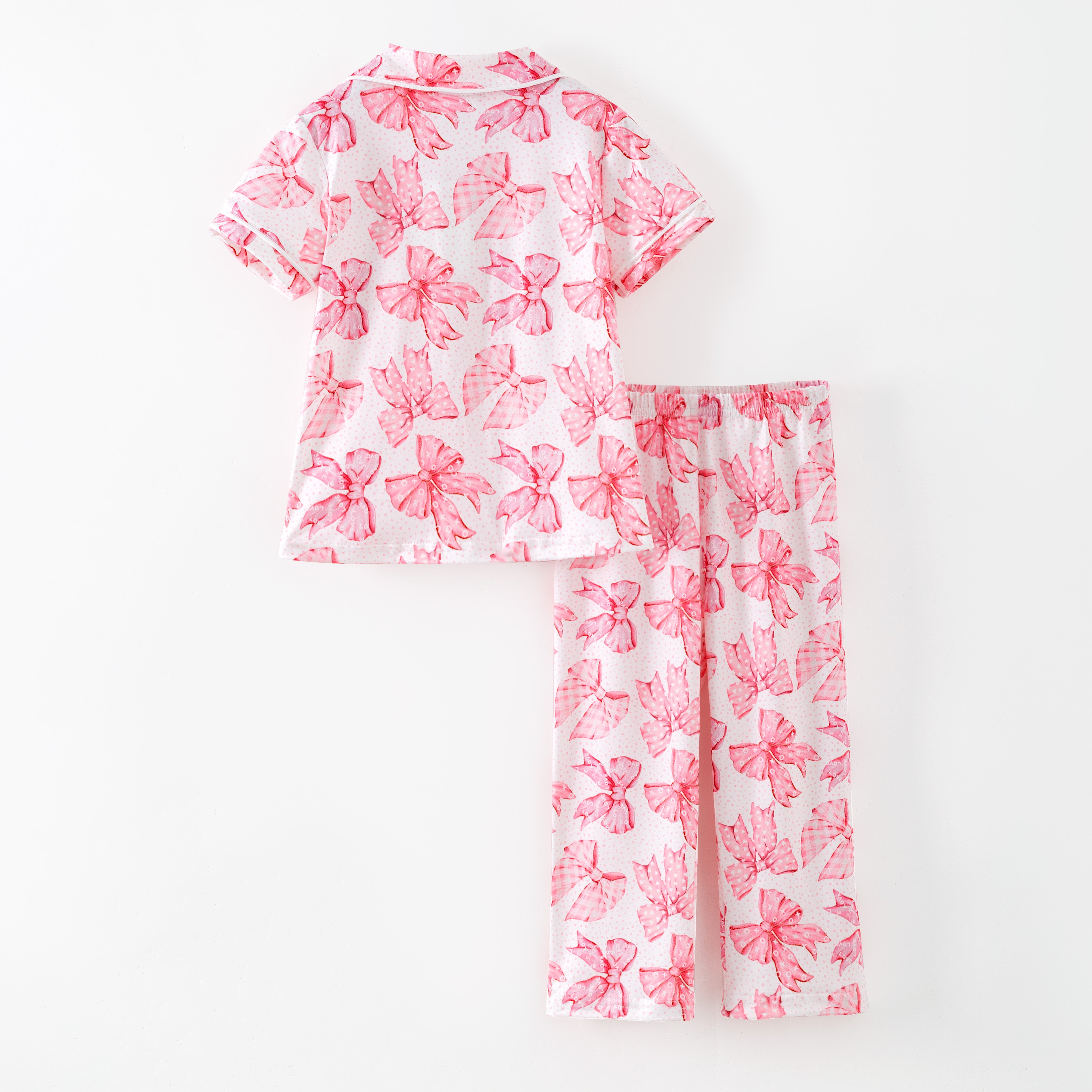 （Pre Order,Prepack Zone）Girls Valentine's Day Print Pajamas（Mix Size）