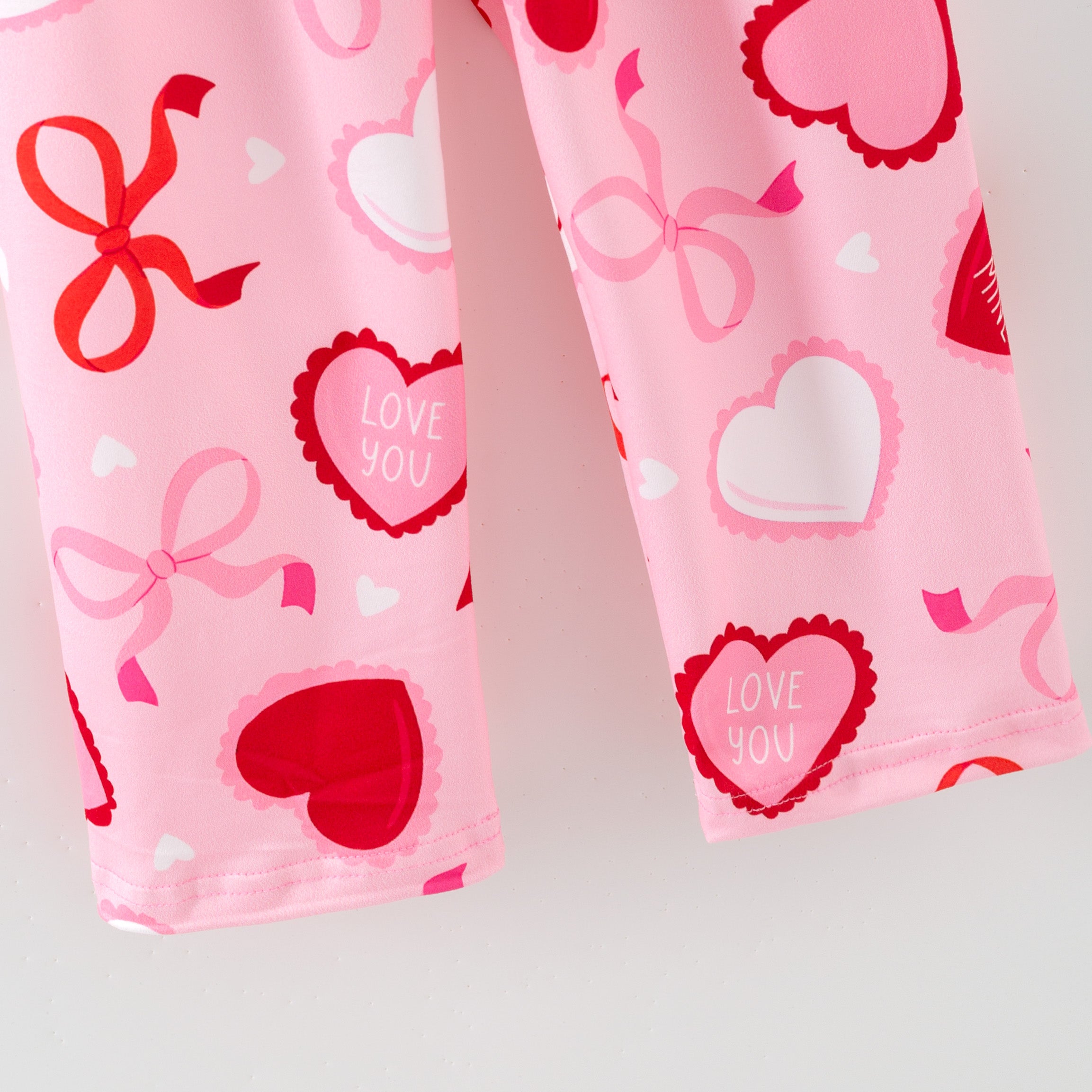 （Pre Order,Prepack Zone）Girls Valentine's Day Print Pajamas（Mix Size）