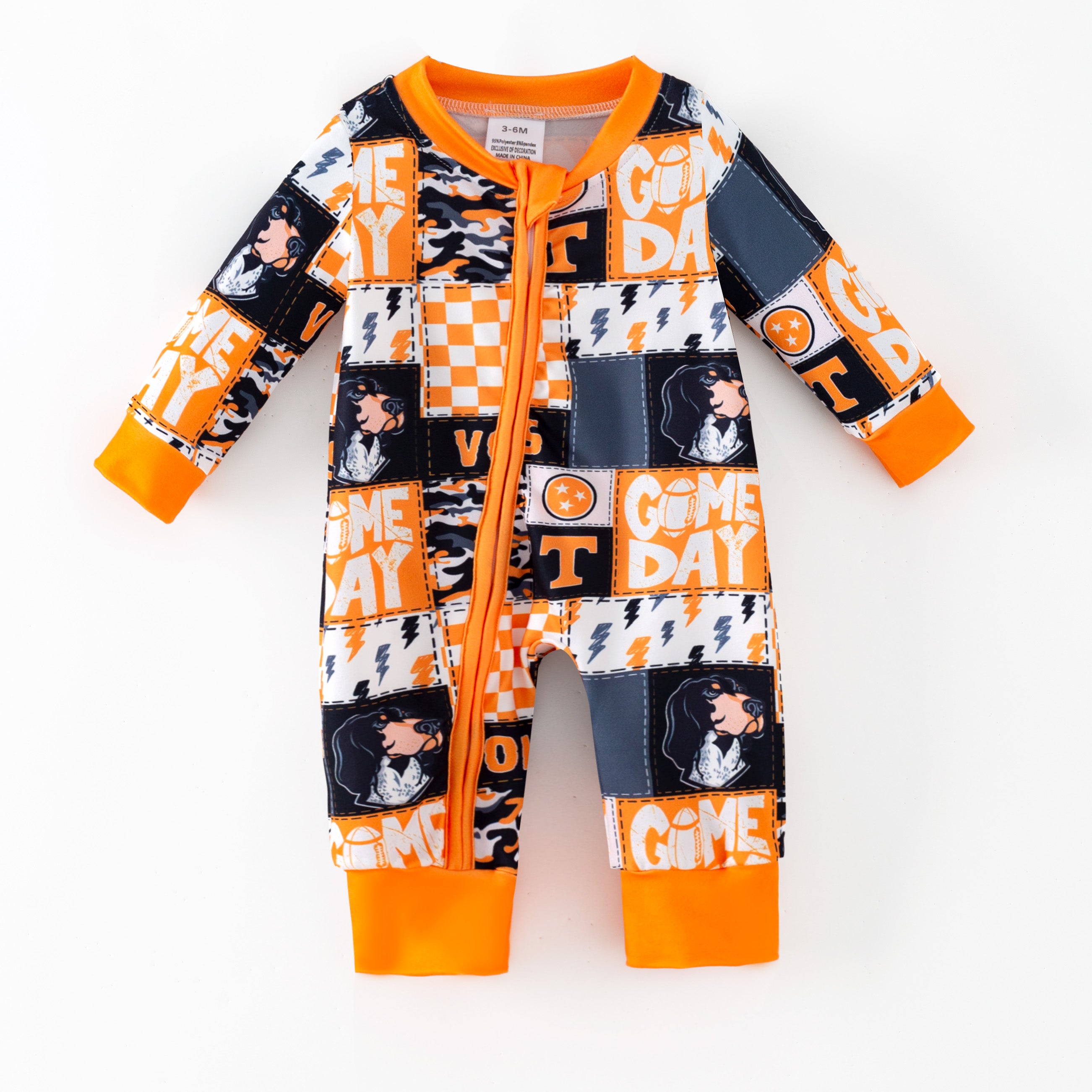 （Pre Order,Prepack Zone）Family Football Print Pajamas&Romper（Mix Size）