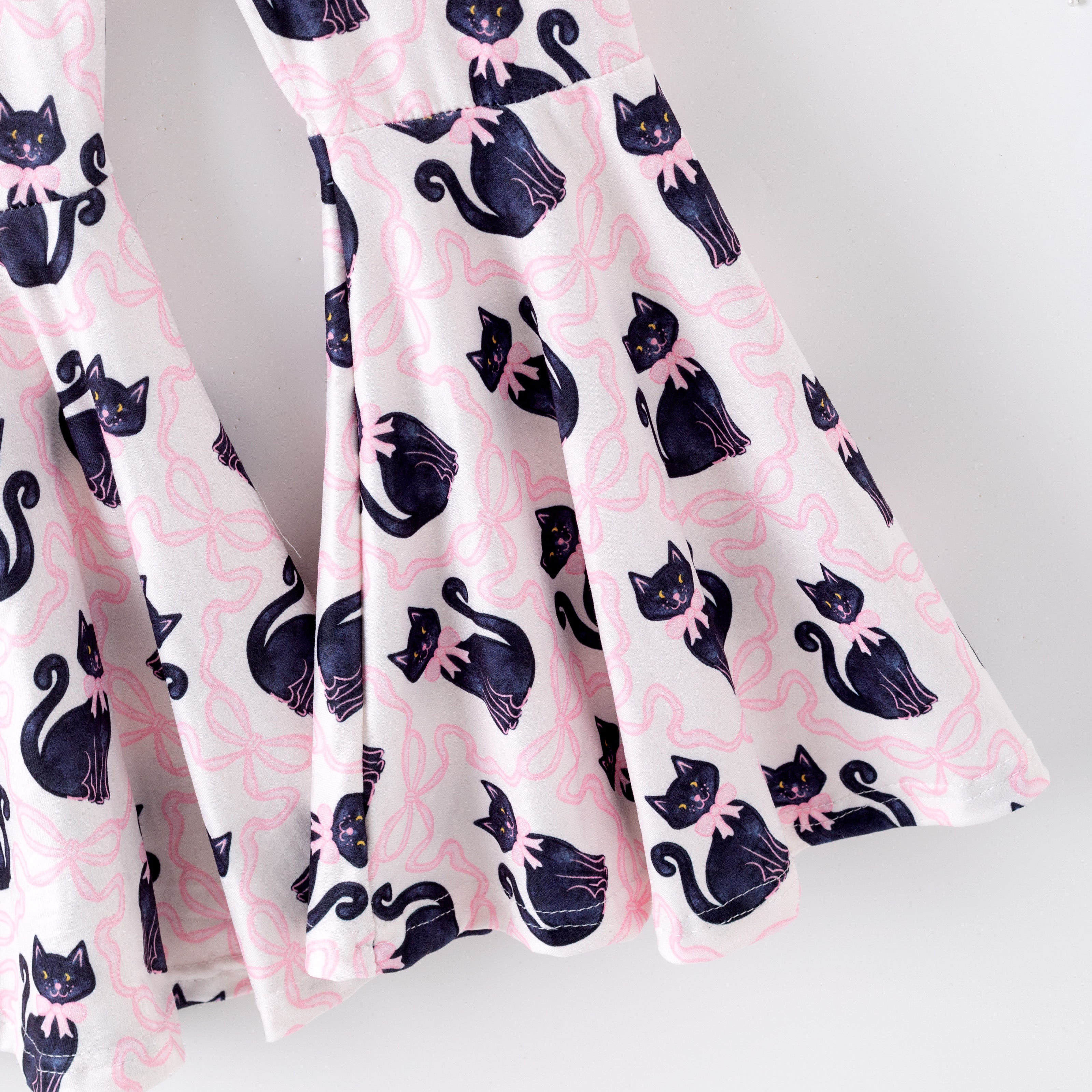 （Pre Order）Girls Halloween Cartoon Print Outfit Set