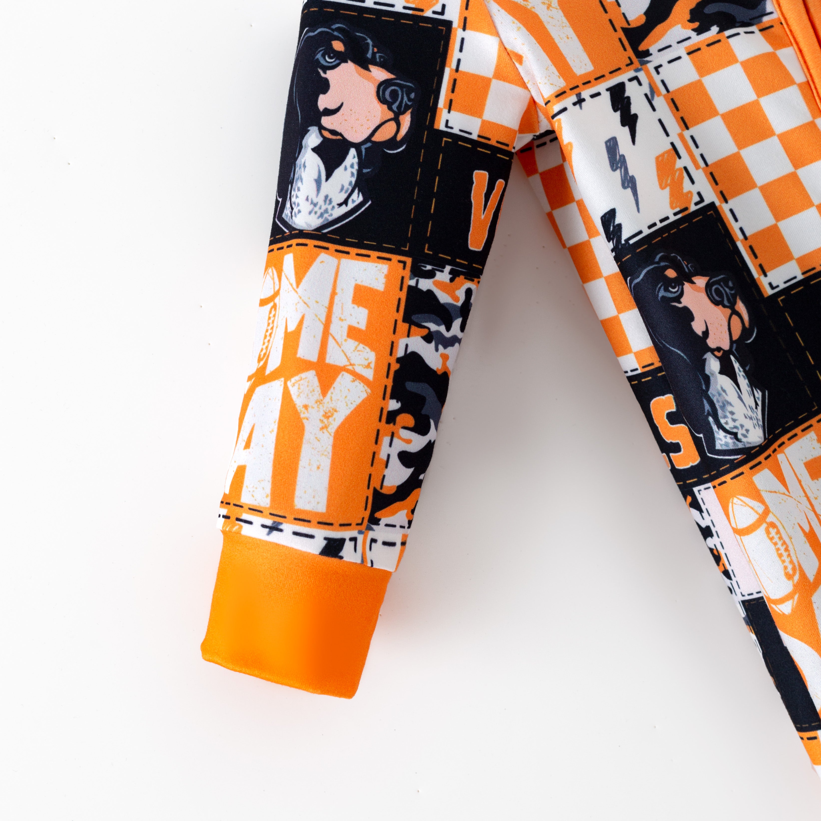 （Pre Order,Prepack Zone）Family Football Print Pajamas&Romper（Mix Size）