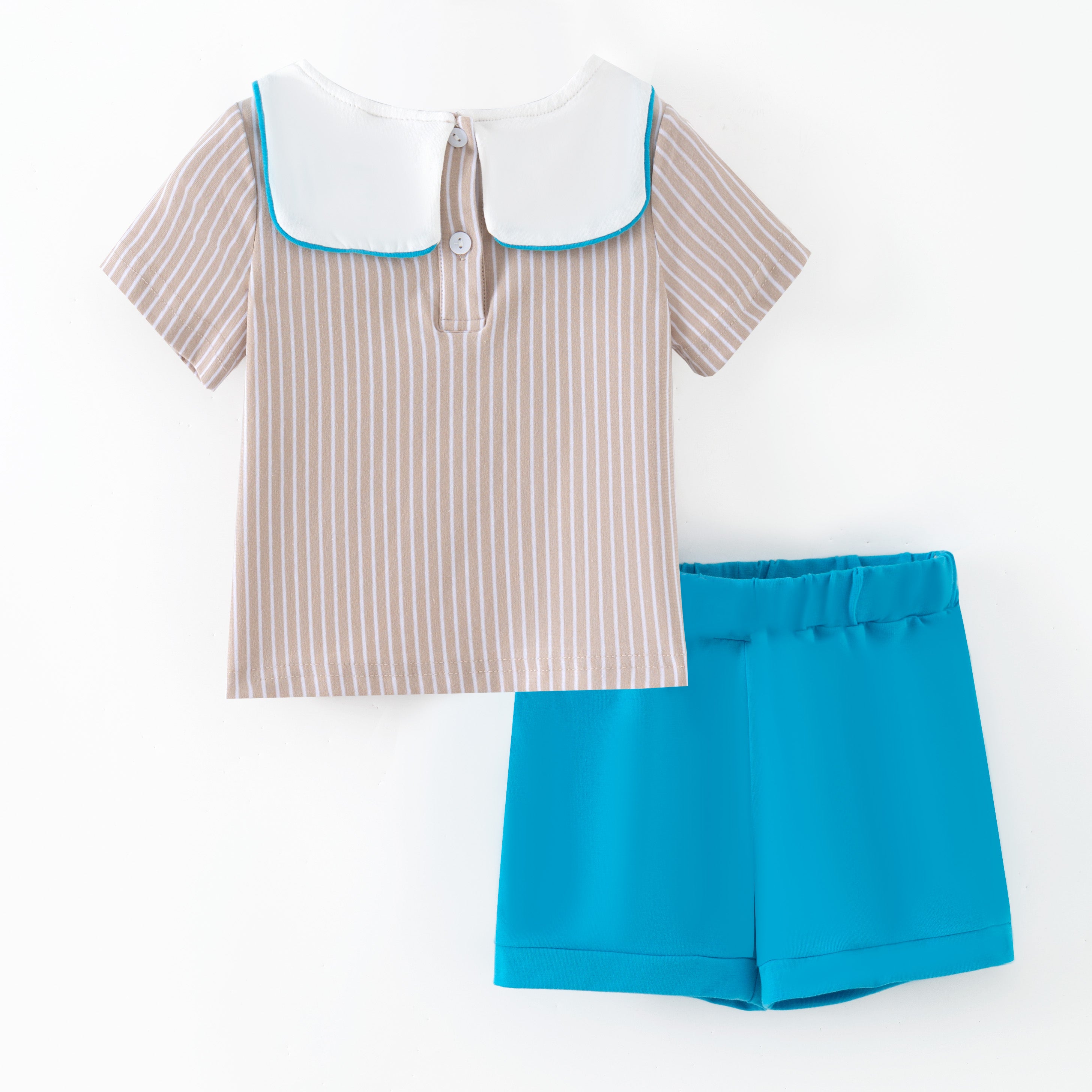 （In Stock）Siblings Easter Embroidery Cotton Shorts Set&Romper