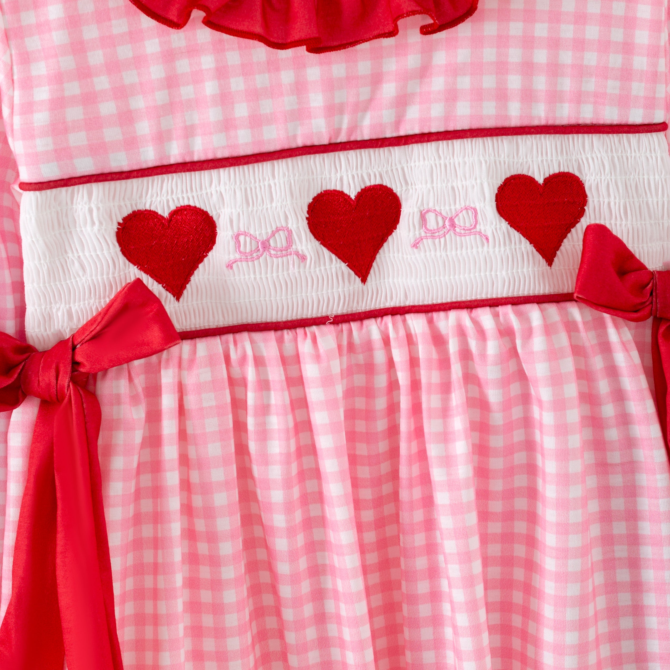 （Pre Order,Prepack Zone）Family Valentine's Day Embroidery Set&Romper（Mix Size）