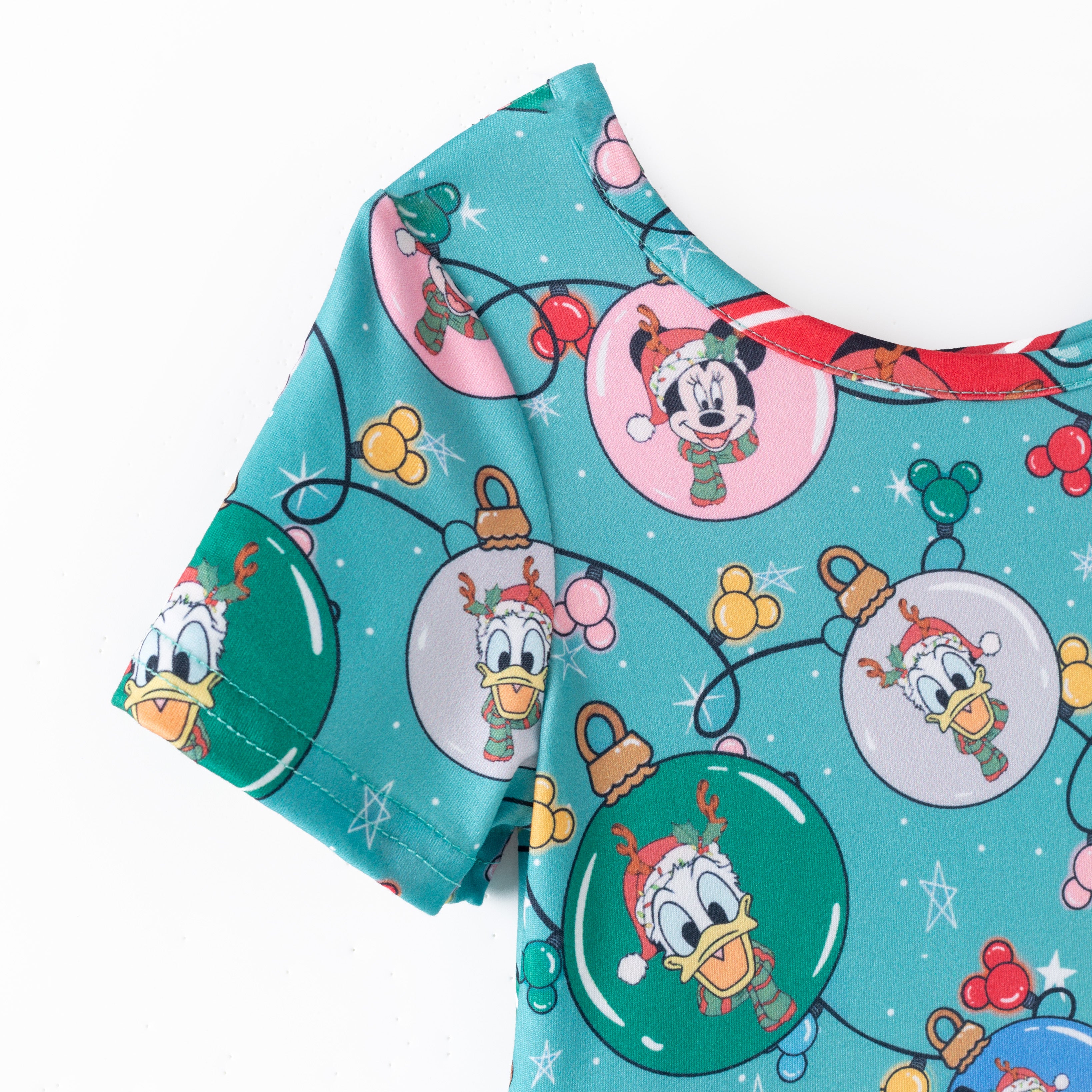（Pre Order）Girls Christmas Cartoon Print Dress