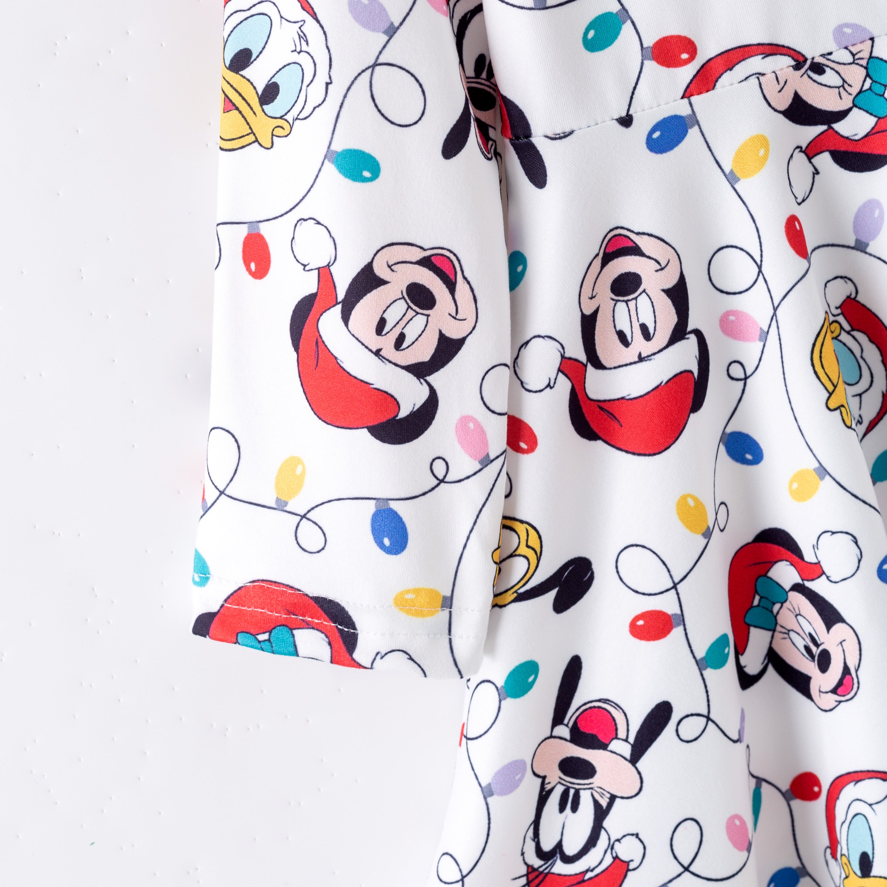 （Pre Order,Prepack Zone）Girls Christmas Cartoon Print Dress&Pajamas