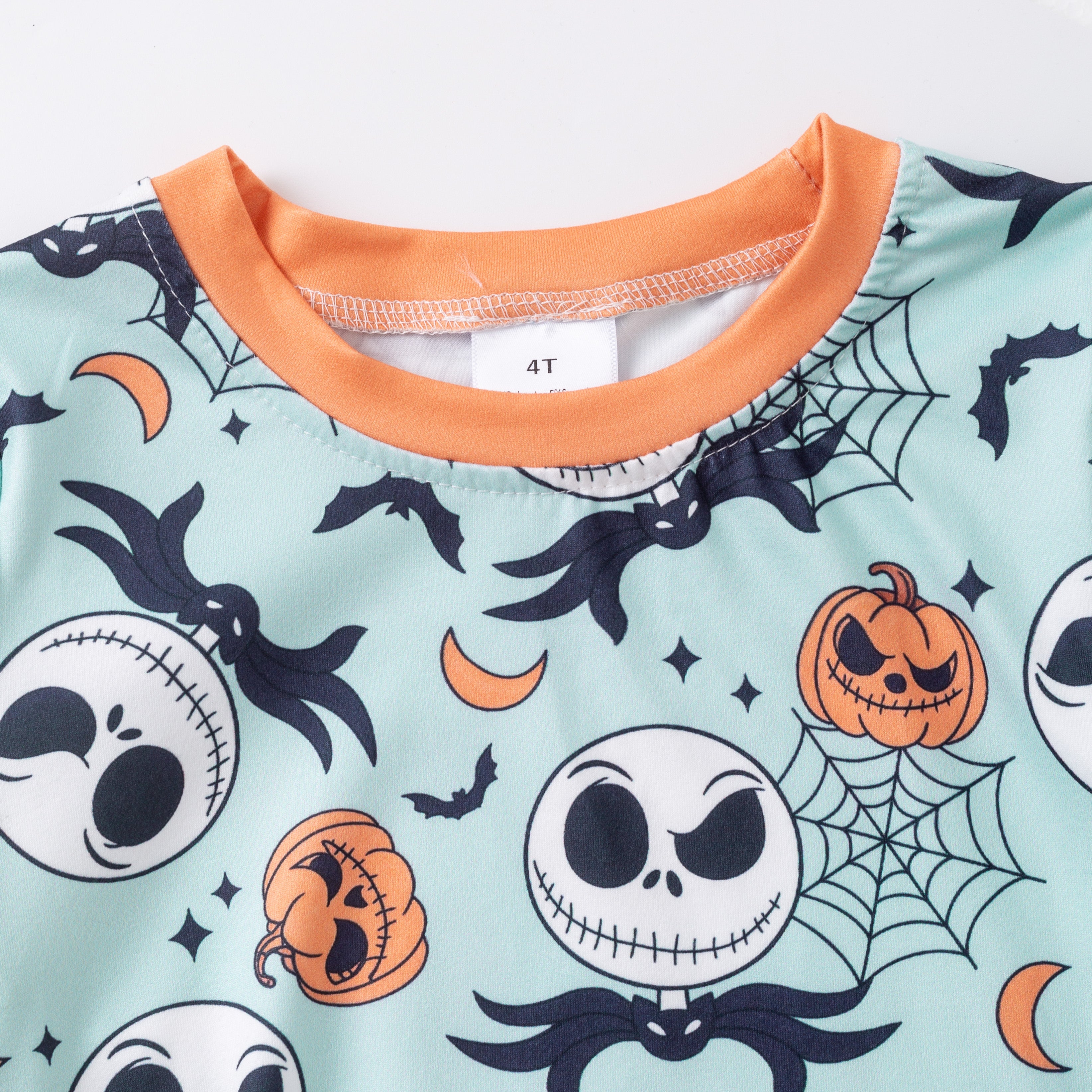 （Pre Order）Boys Halloween Pumpkin Print Top