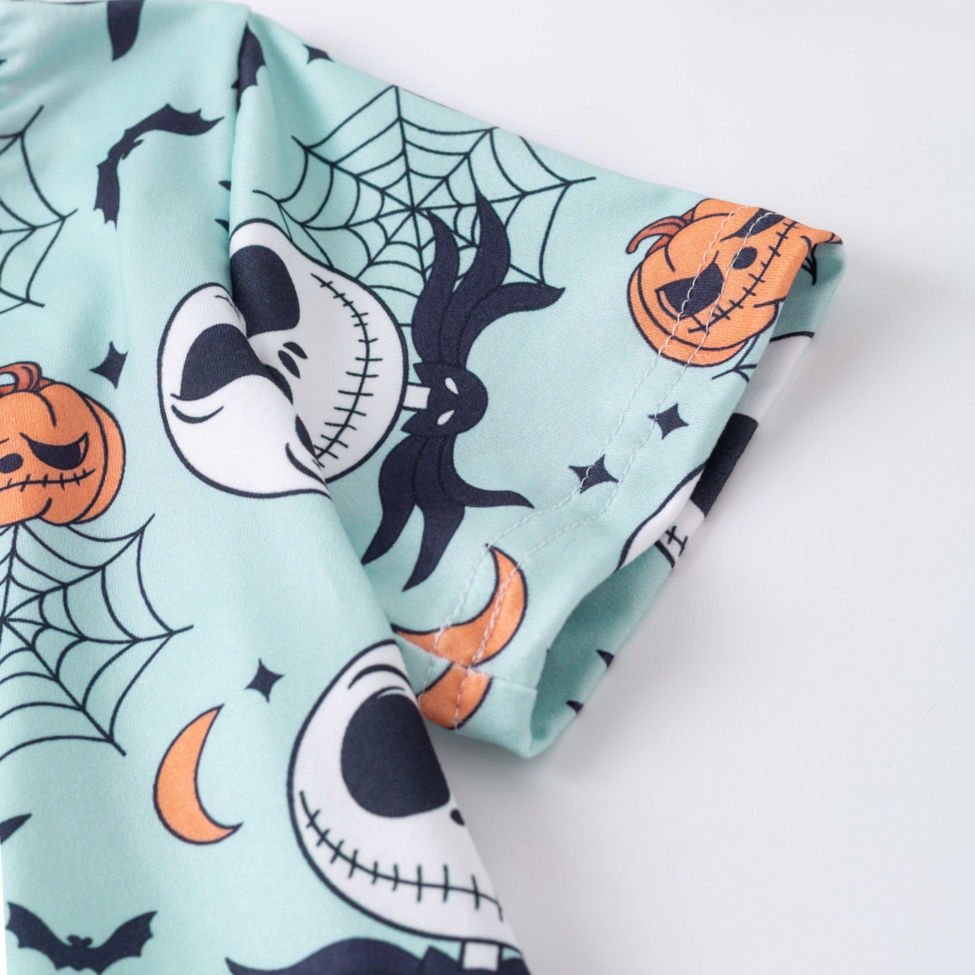 （Pre Order）Boys Halloween Pumpkin Print Top