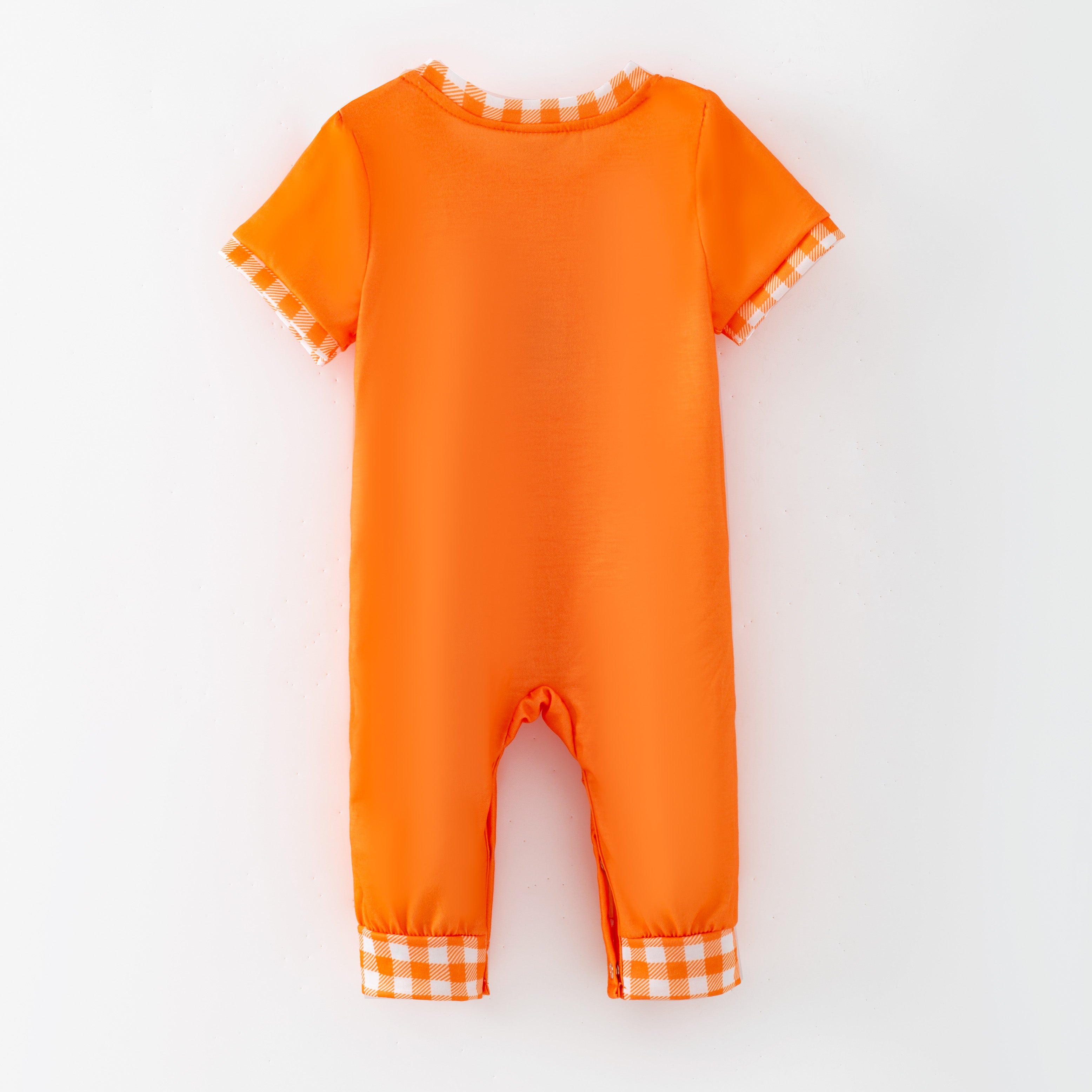 （Pre Order,Prepack Zone）Toddler Boys Football Embroidery Smocked Romper