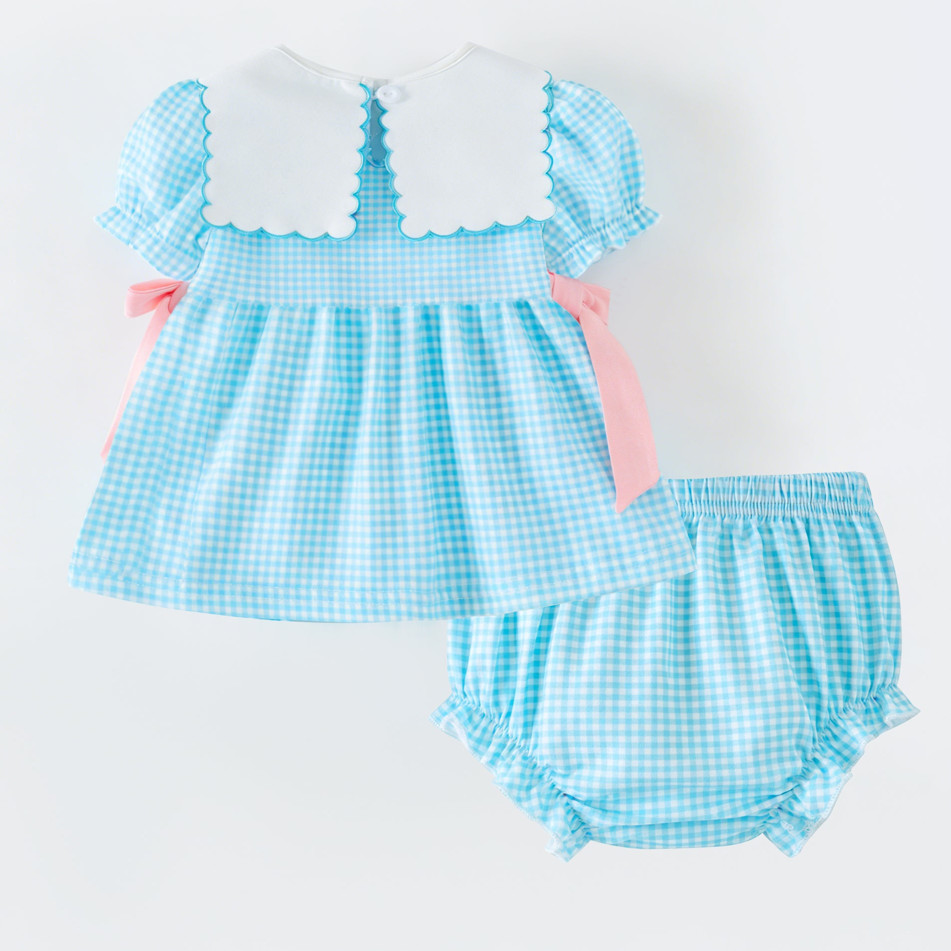 （In Stock）Siblings Easter Cross Embroidery Dress,Bloomer Set&Romper