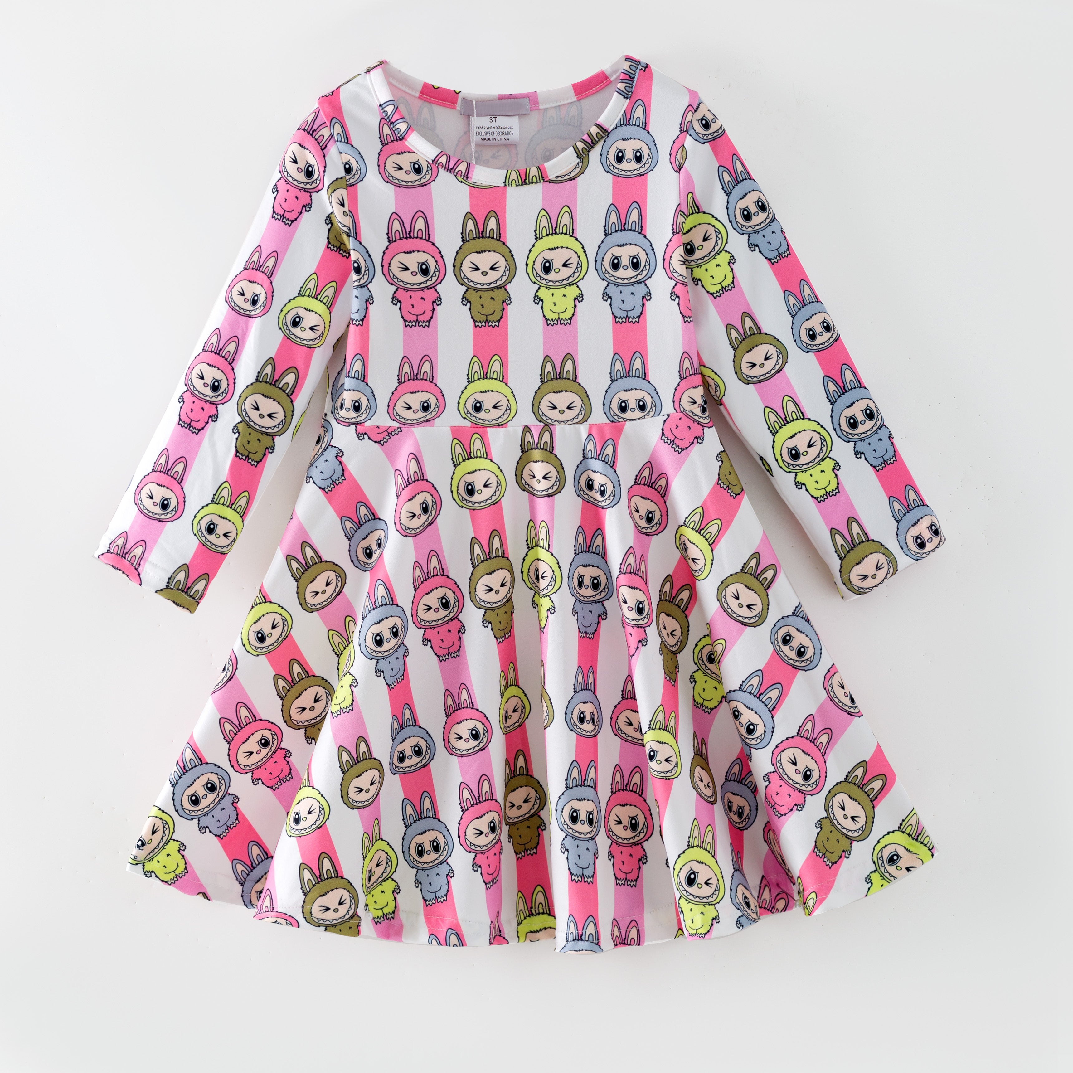 （Pre Order,Prepack Zone）Girls Christmas LBB Print Dress（Mix Size）