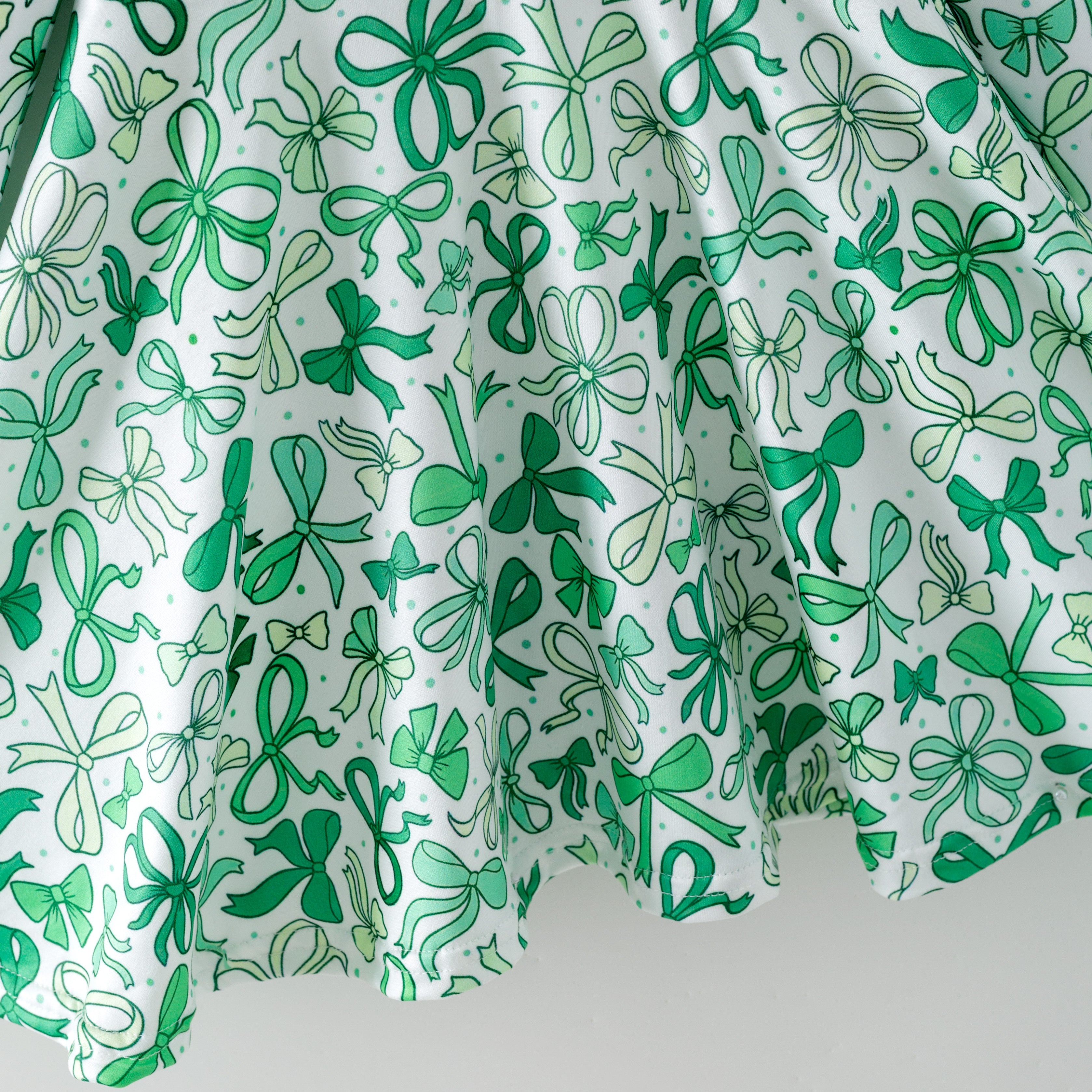 （Pre Order,Prepack Zone）Girls St. Patrick's Day Shamrock Print Dress&Set（Mix Size）