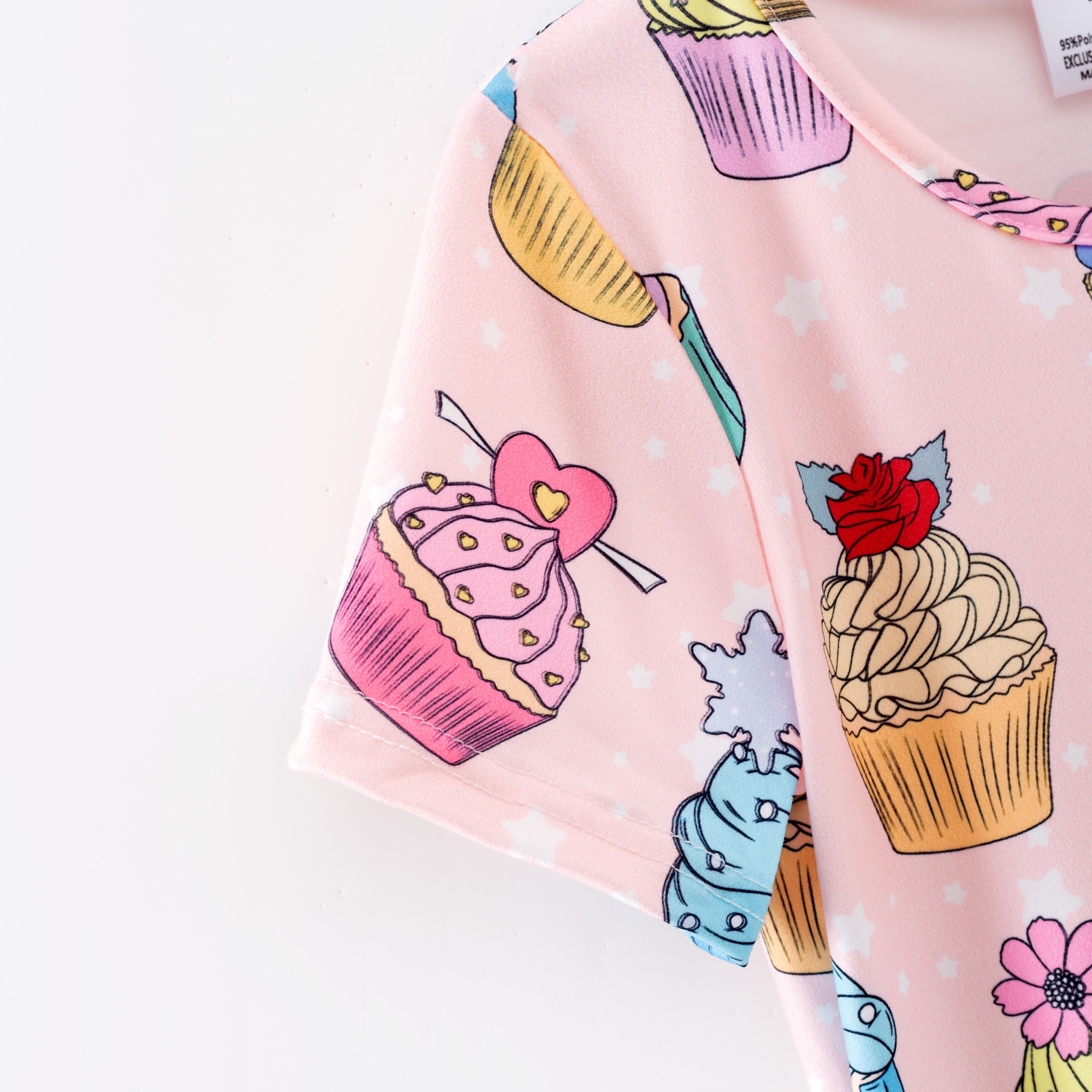 （Pre Order）Girls Spring and Summer Cupcake Print Set