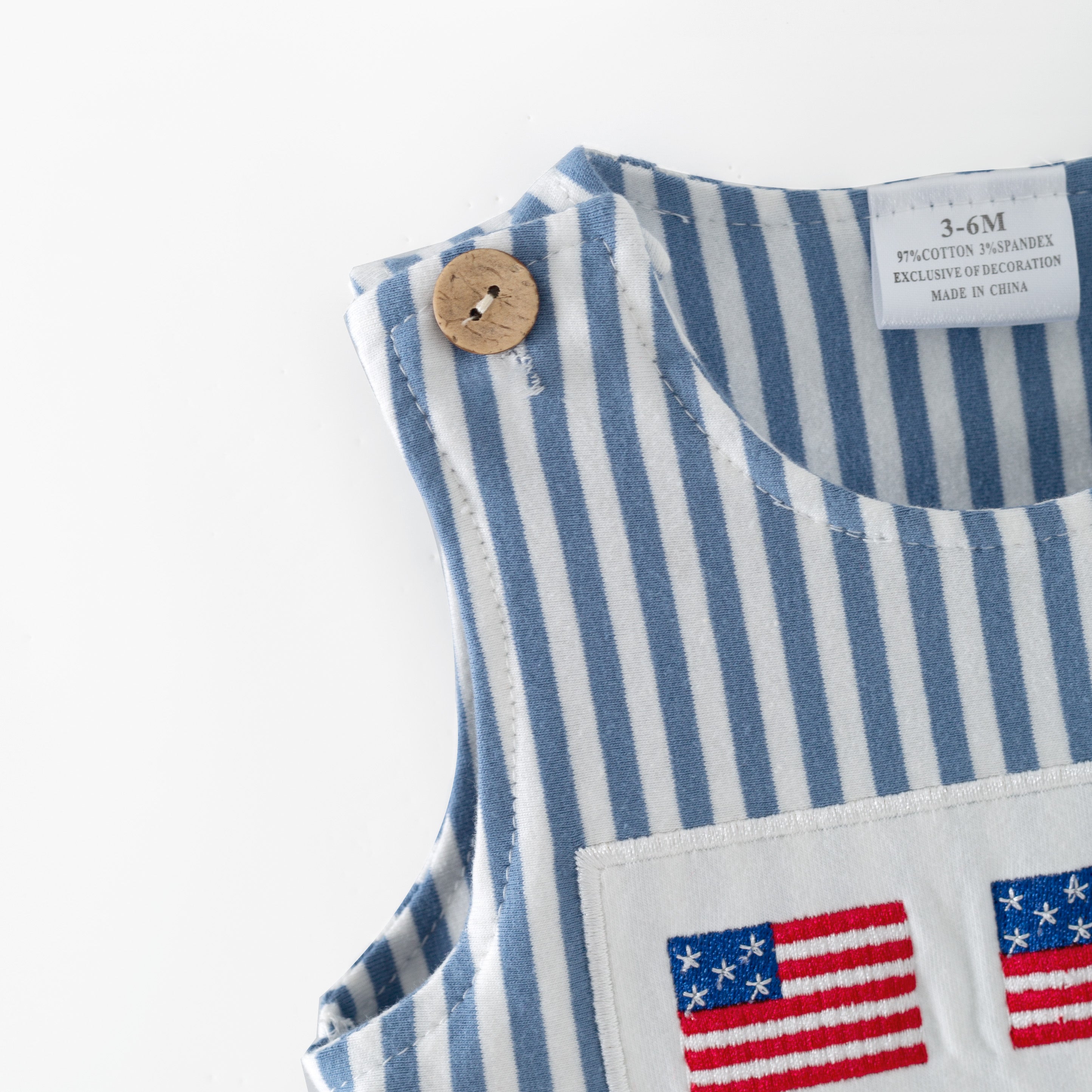 （In Stock）Siblings Patriotic Embroidery Dress&Romper