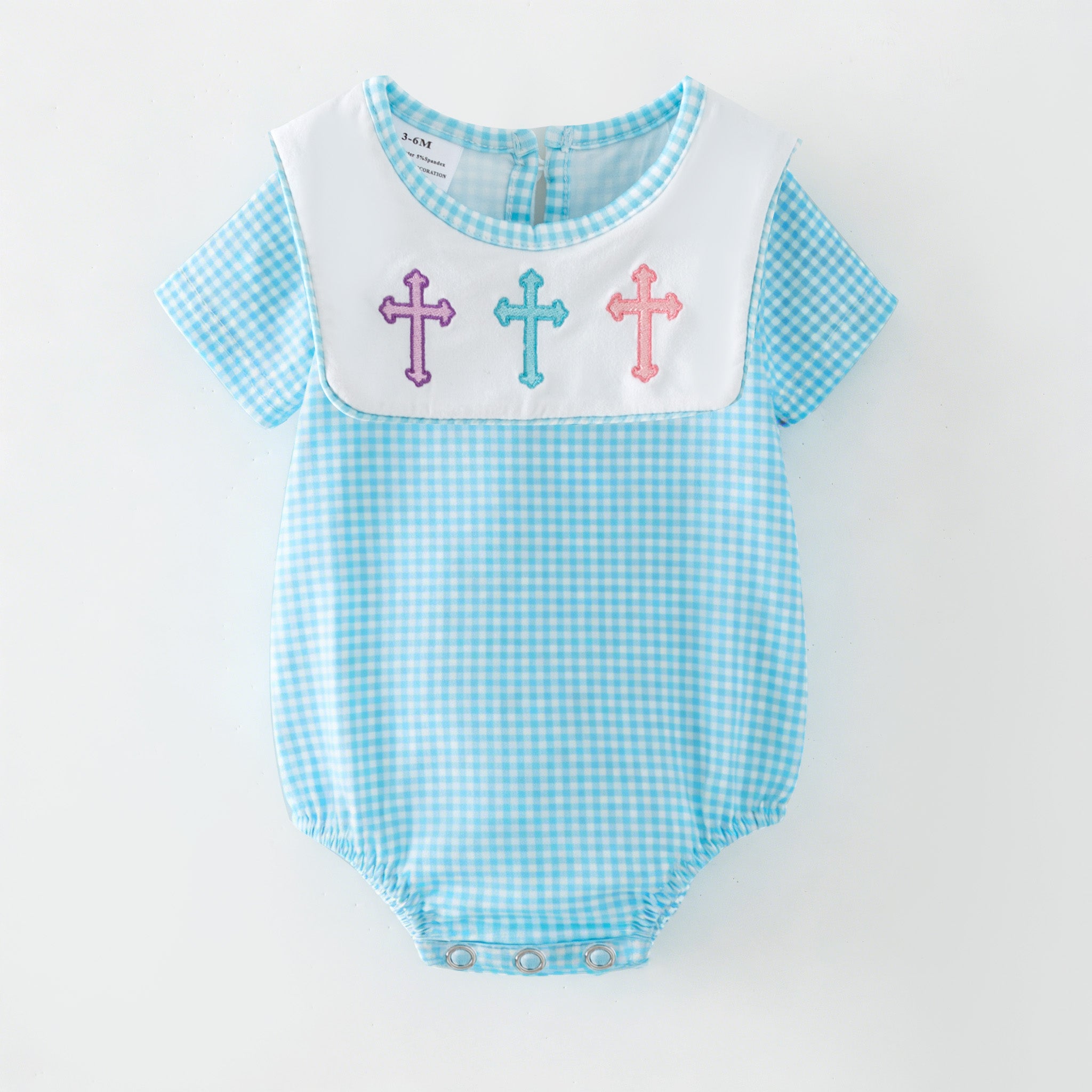 （In Stock）Siblings Easter Cross Embroidery Dress,Bloomer Set&Romper