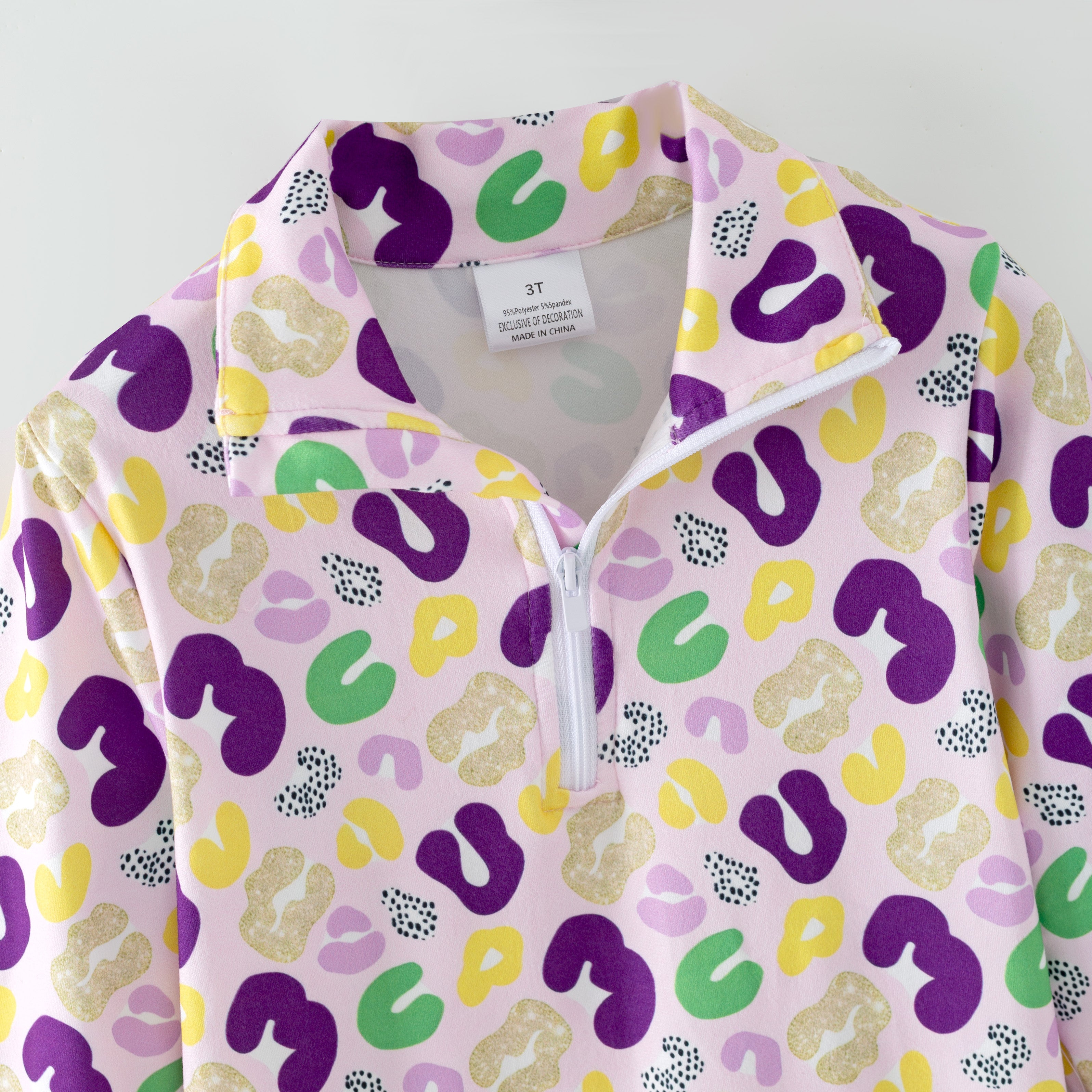 （Pre Order,Prepack Zone）Family Mardi Gras Print Top