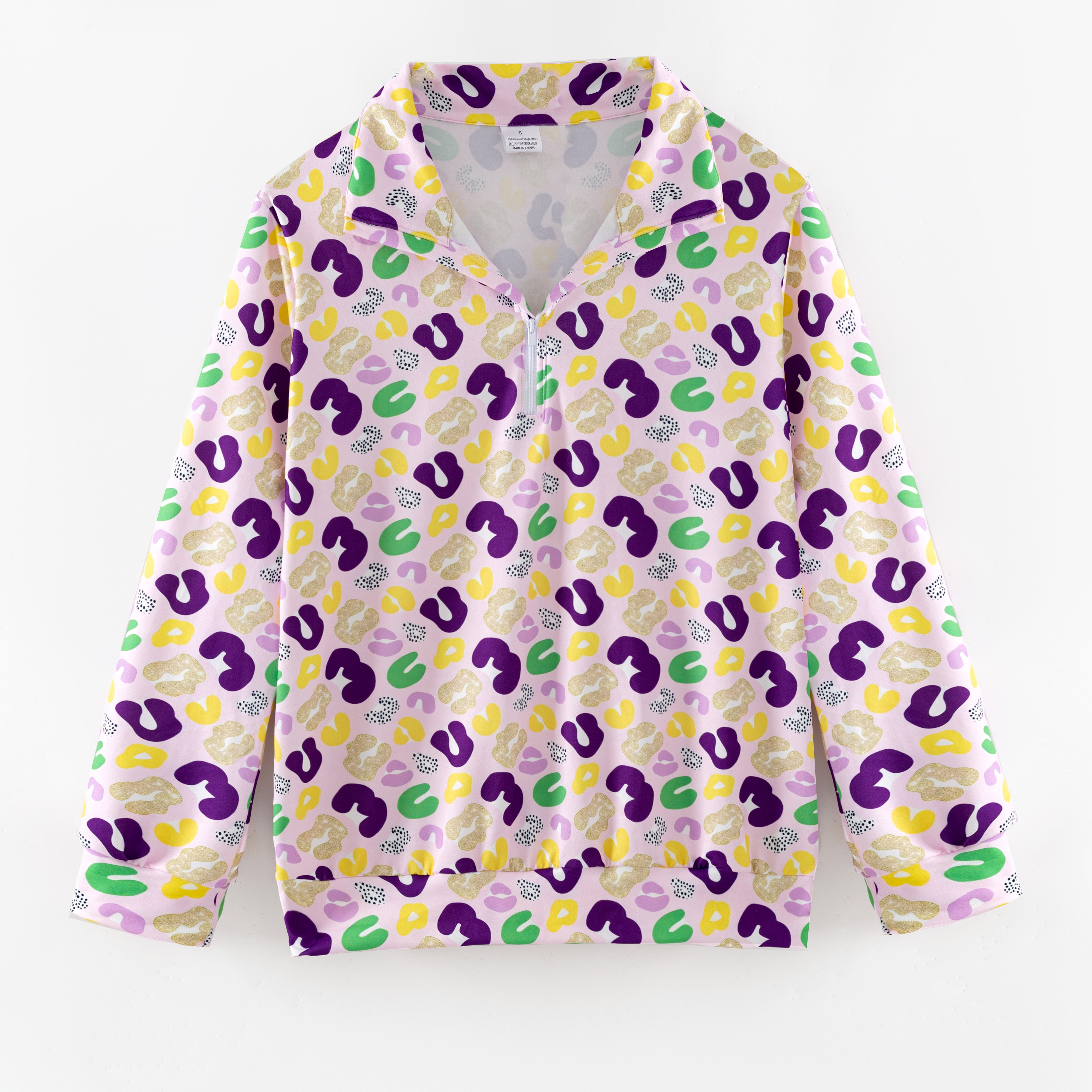 （Pre Order,Prepack Zone）Family Mardi Gras Print Top