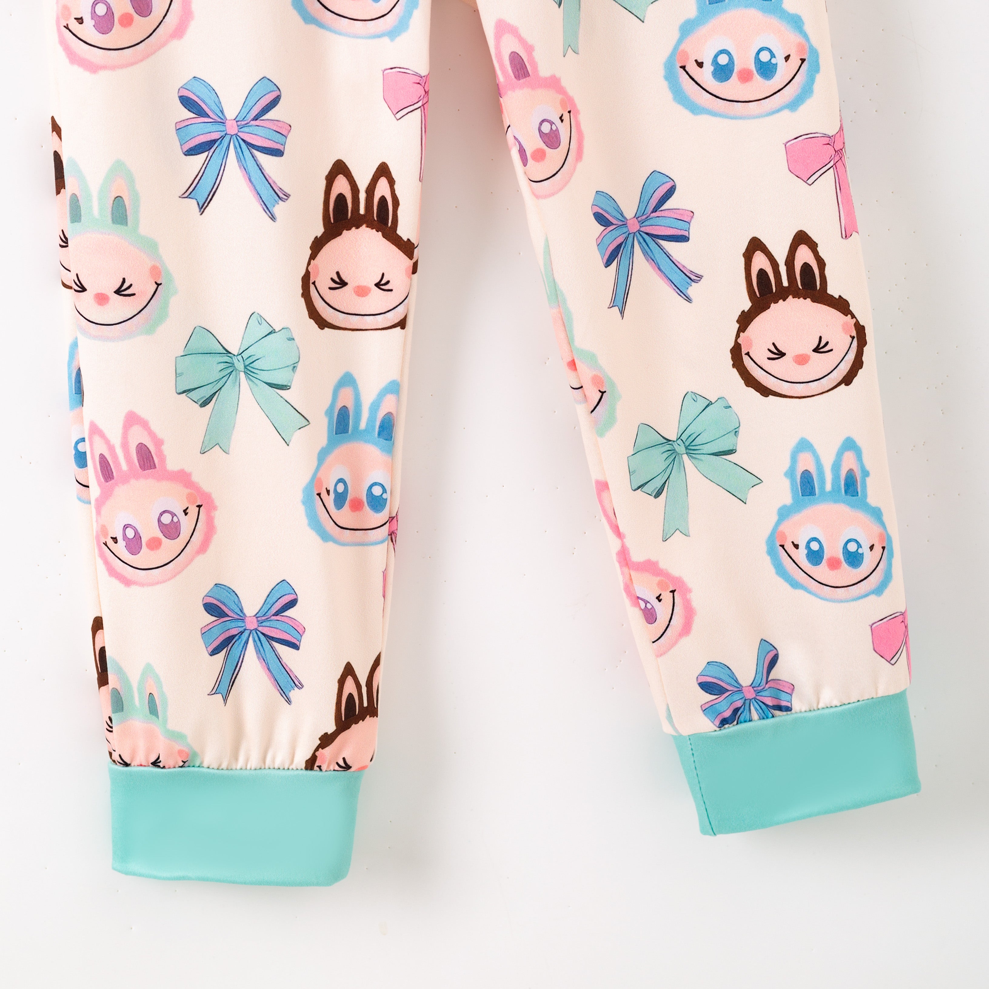 （Pre Order）Girls Summer Cartoon Print Pajamas