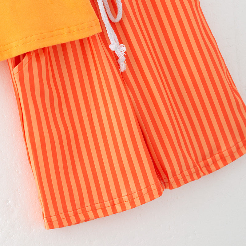 （In Stock）Boys Easter Bunny Applique Shorts Set
