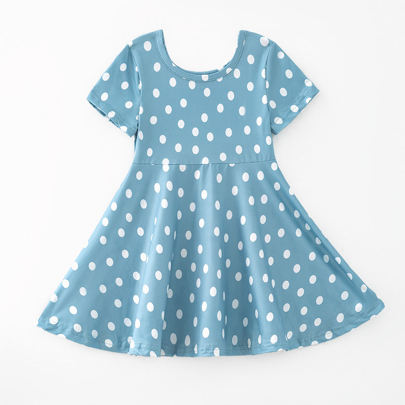 （In Stock）Girls Easter Polka Dot Dress