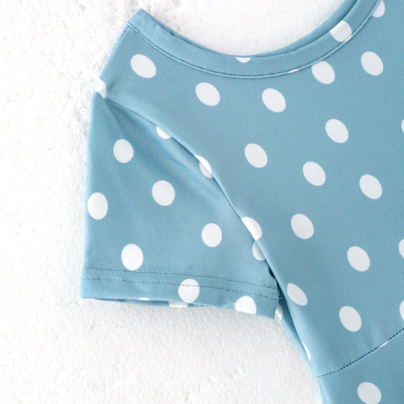 （In Stock）Girls Easter Polka Dot Dress