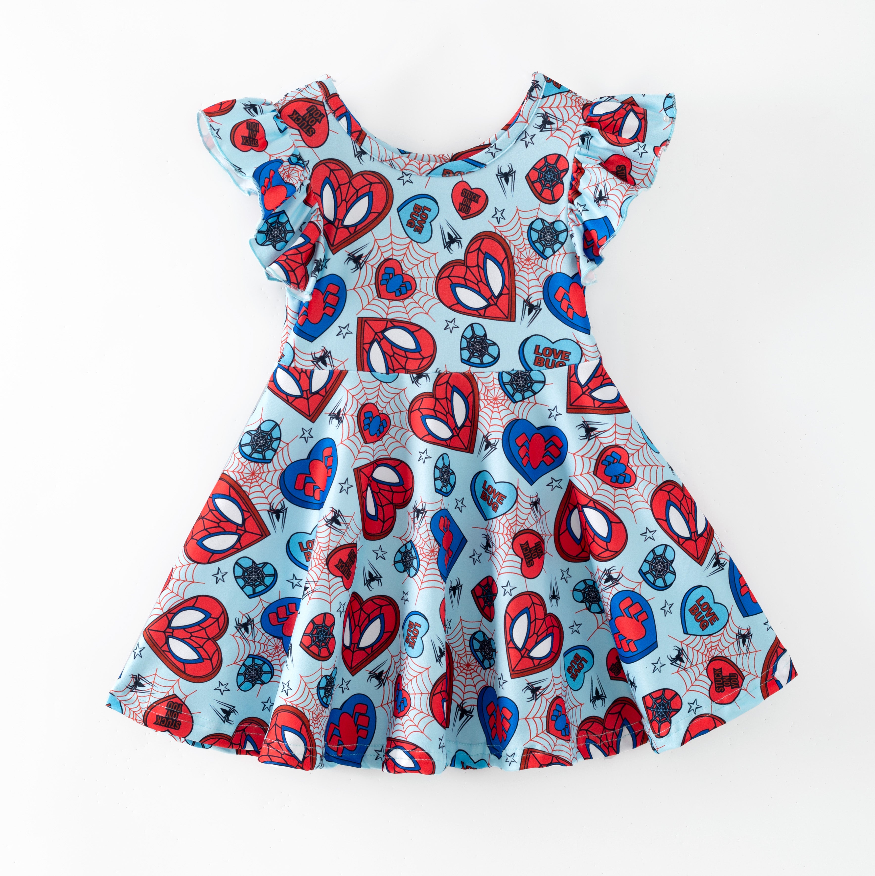 （Pre Order,Prepack Zone）Girls Spring&Summer Cartoon Print Dress（Mix Size）