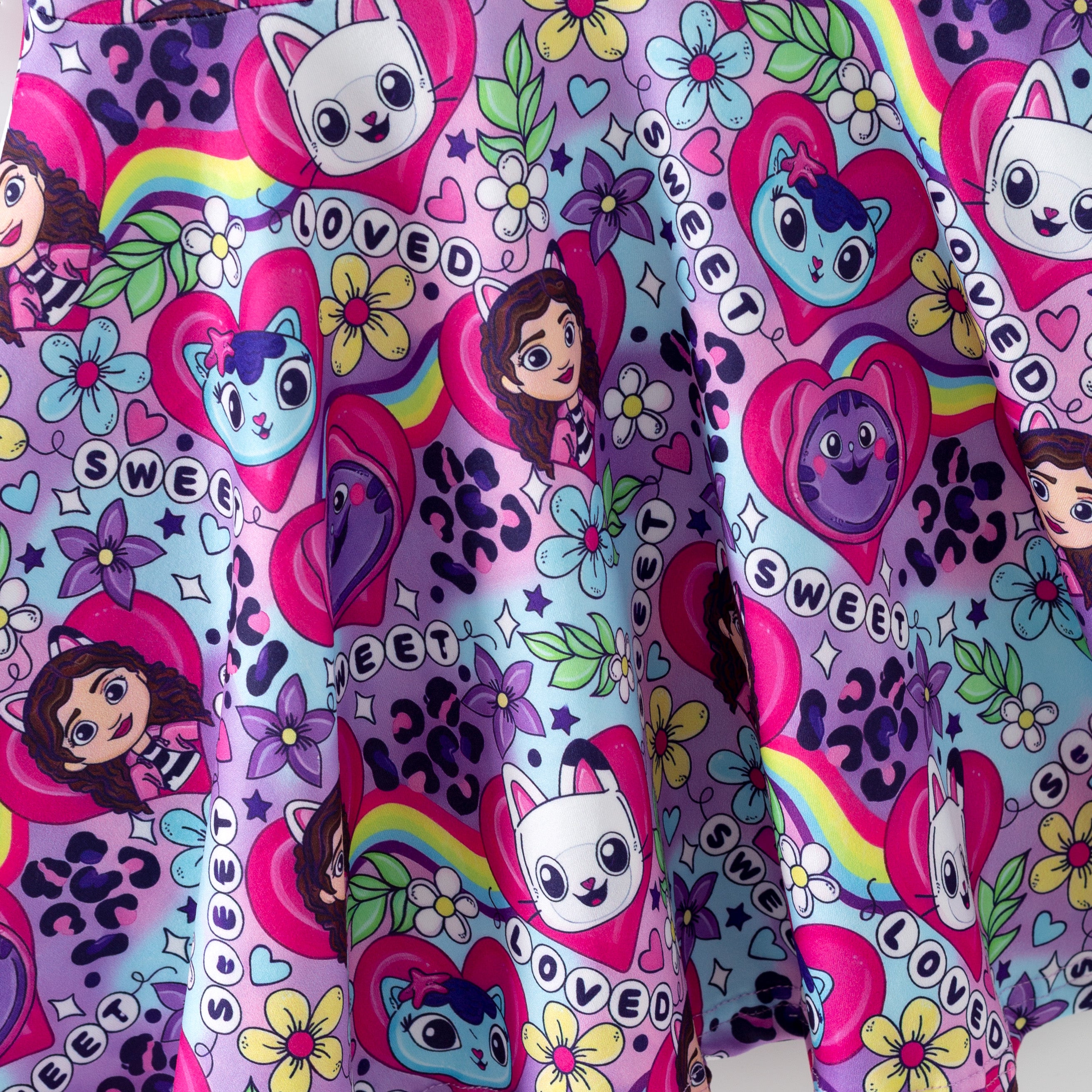 （Pre Order,Prepack Zone）Girls Spring&Summer Cartoon Print Dress（Mix Size）