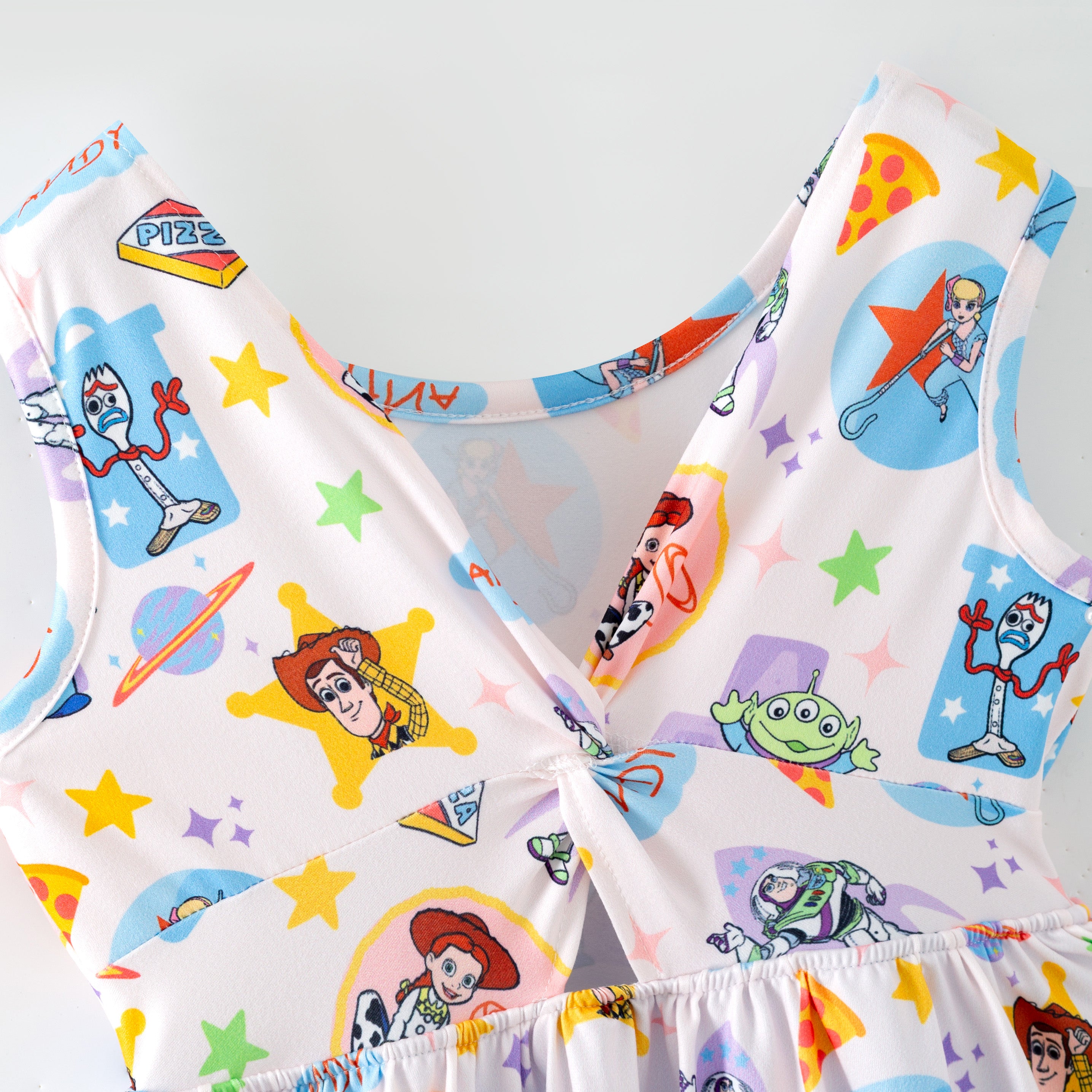 （Pre Order,Prepack Zone）Girls Spring&Summer Cartoon Print Skort Dress（Mix Size）