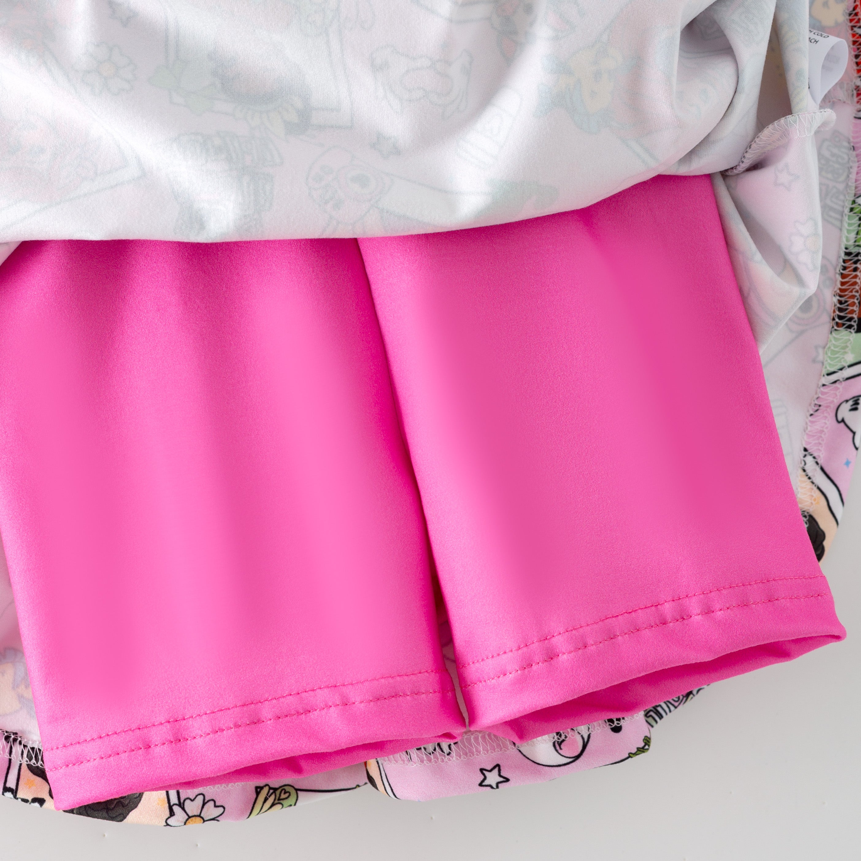 （Pre Order,Prepack Zone）Girls Spring&Summer Cartoon Print Skort Dress（Mix Size）