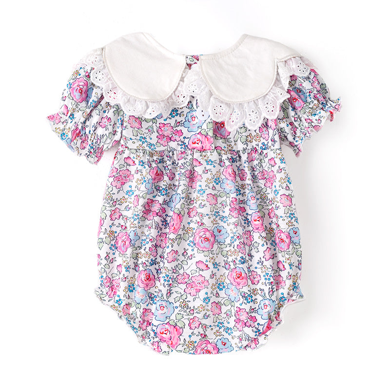 （In Stock）Toddler Girls Halloween&Thanksgiving Pumpkin Embroidery Romper