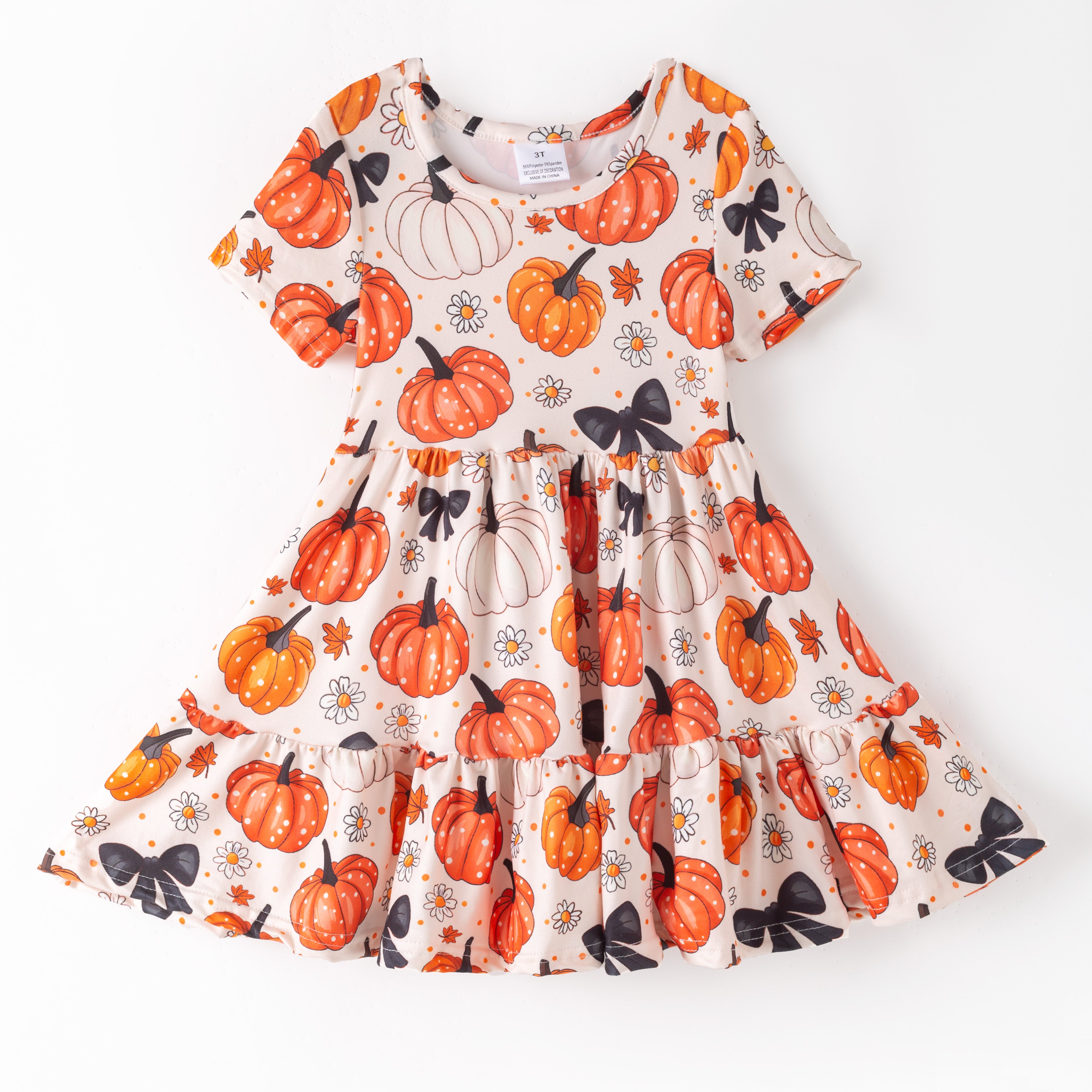 （Pre Order）Family Halloween Cartoon Print Dress,Set,Pajamas＆Romper