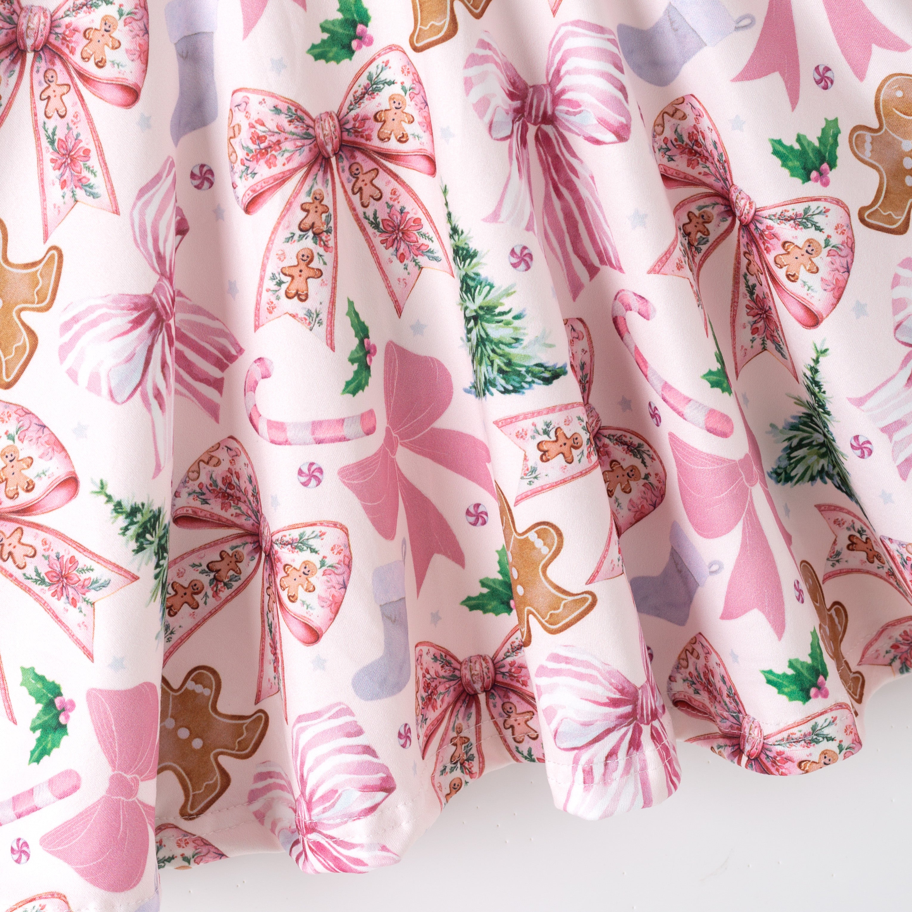 （Pre Order,Prepack Zone）Girls Christmas Print Dress