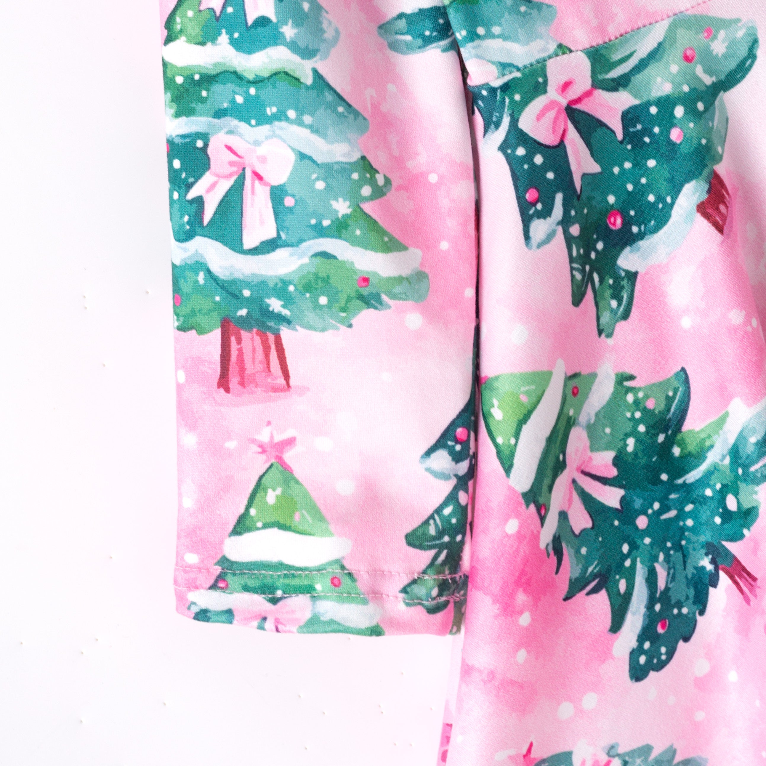 （Pre Order,Prepack Zone）Girls Christmas Tree Print Dress&Romper