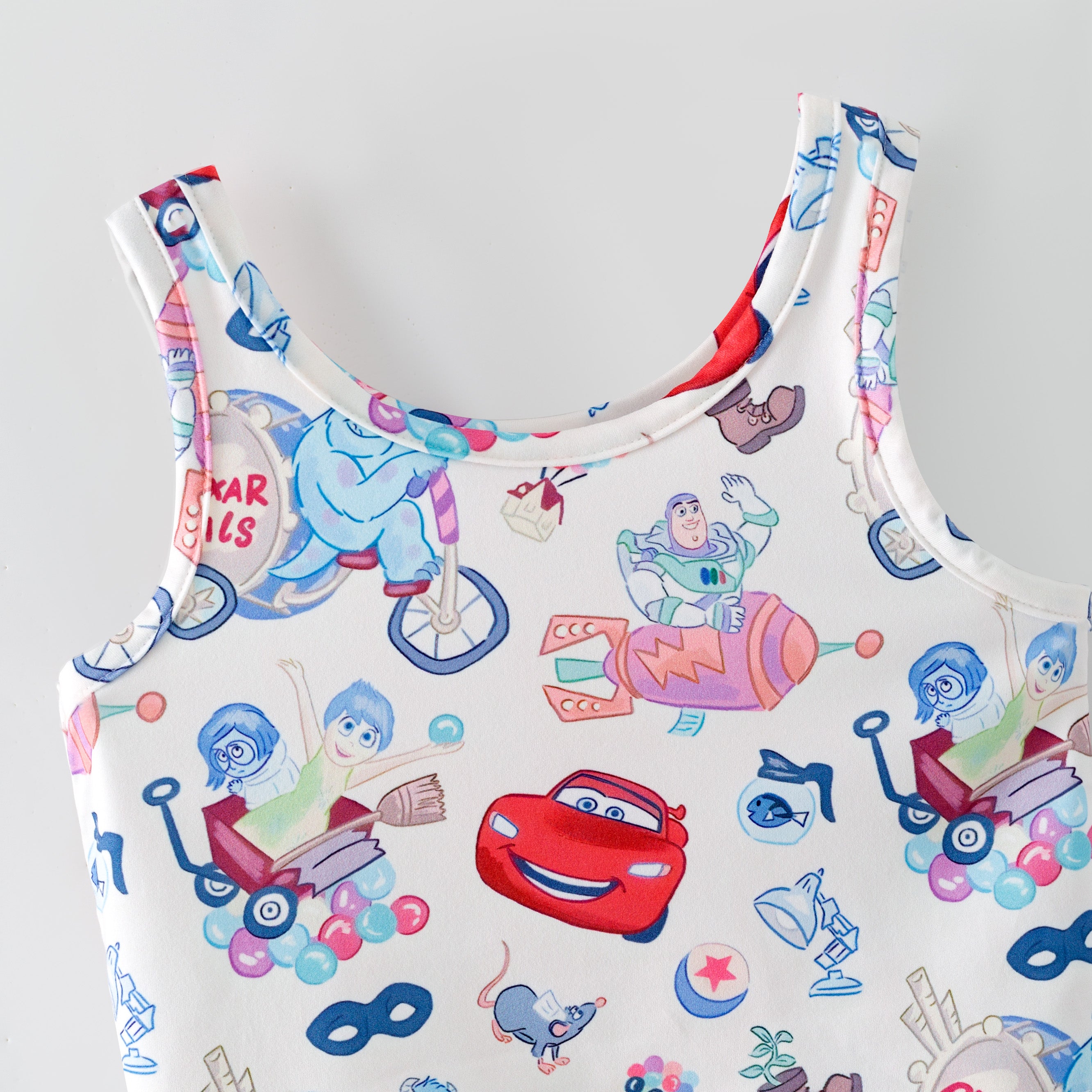 （Pre Order,Prepack Zone）Girls Cartoon Print Short Top Skort Set（Mix Size）