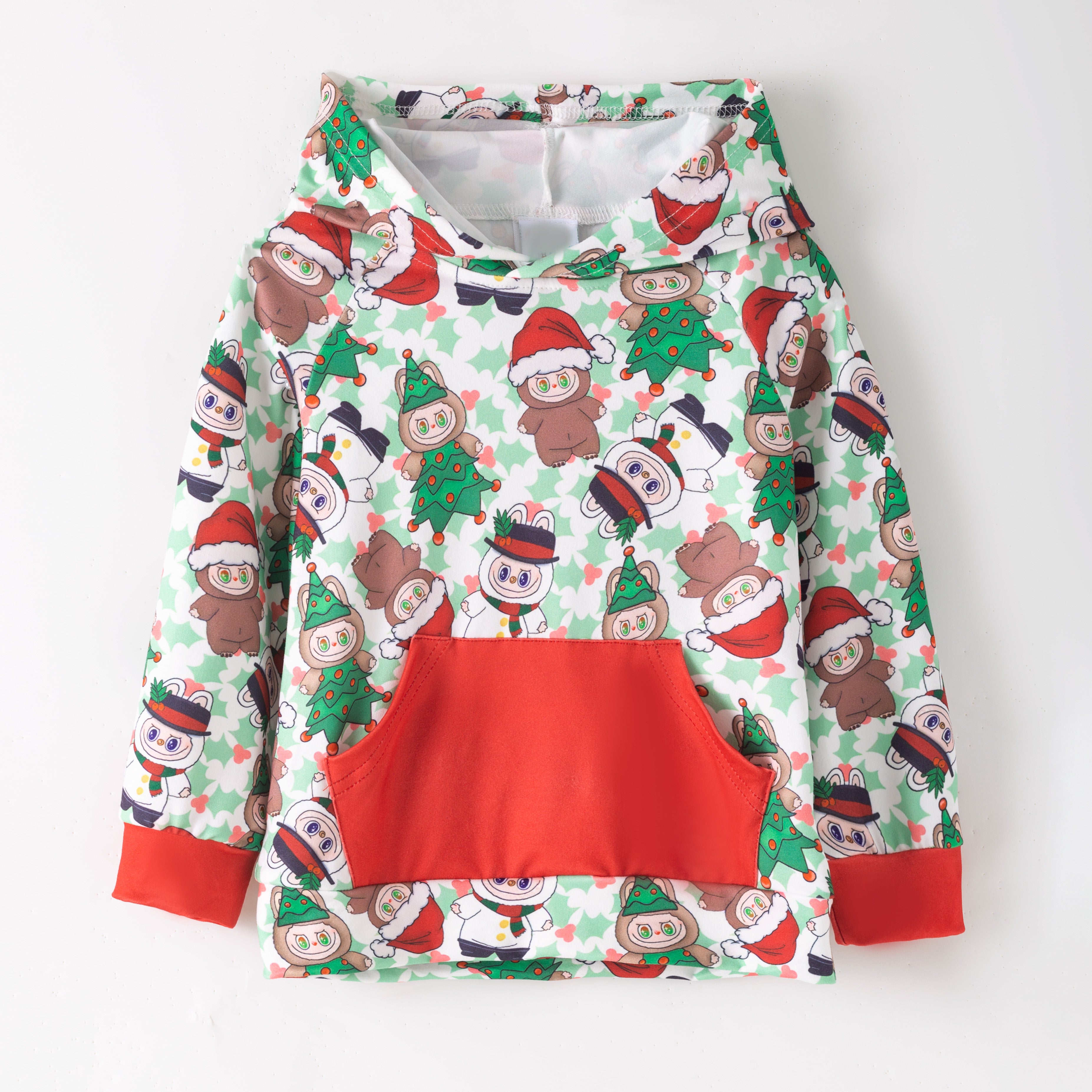 （Pre Order,Prepack Zone）Girls Cartoon LBB Print Hoodie